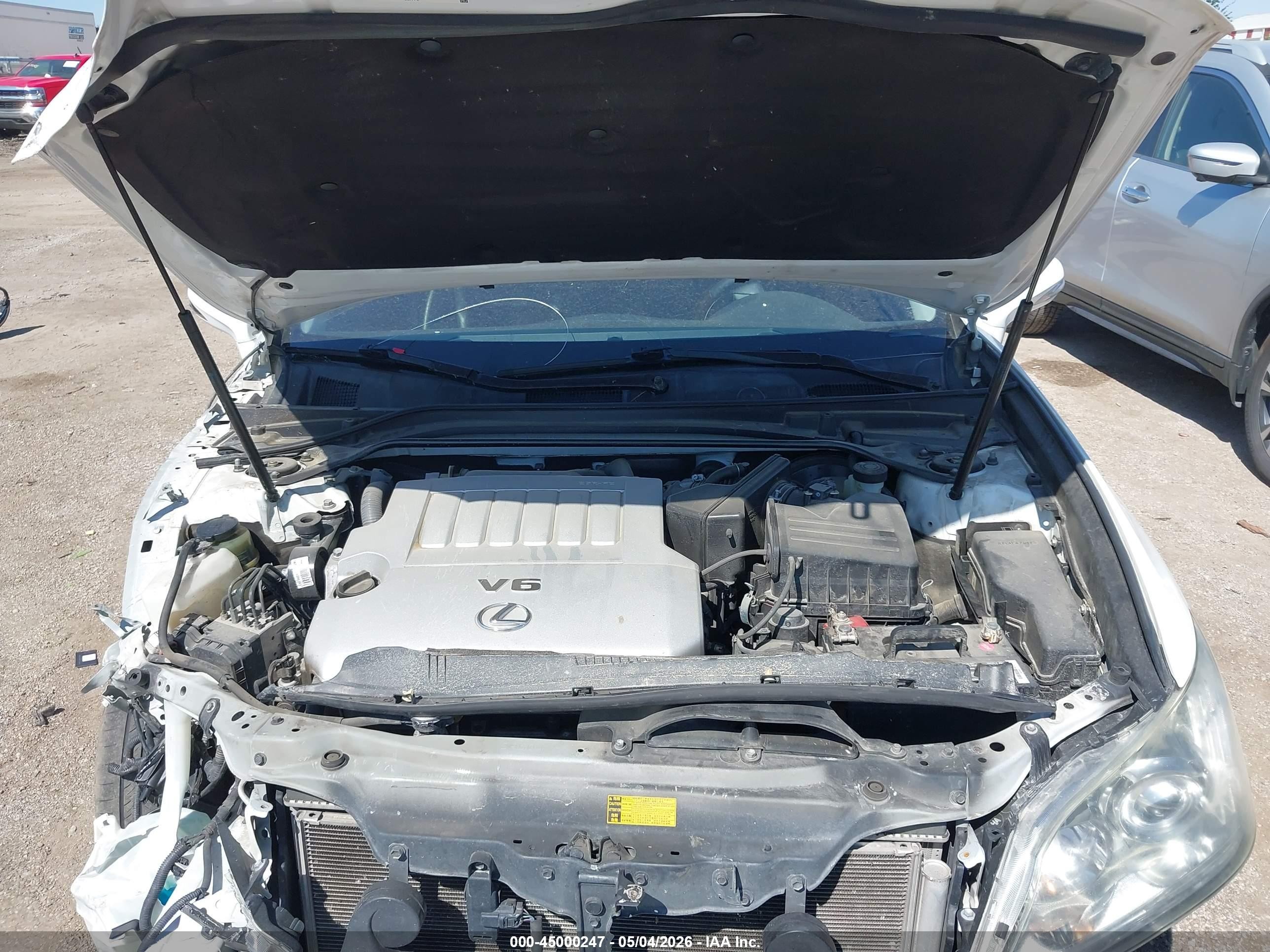 2012 Lexus Es 350   White vin: JTHBK1EG3C2506590