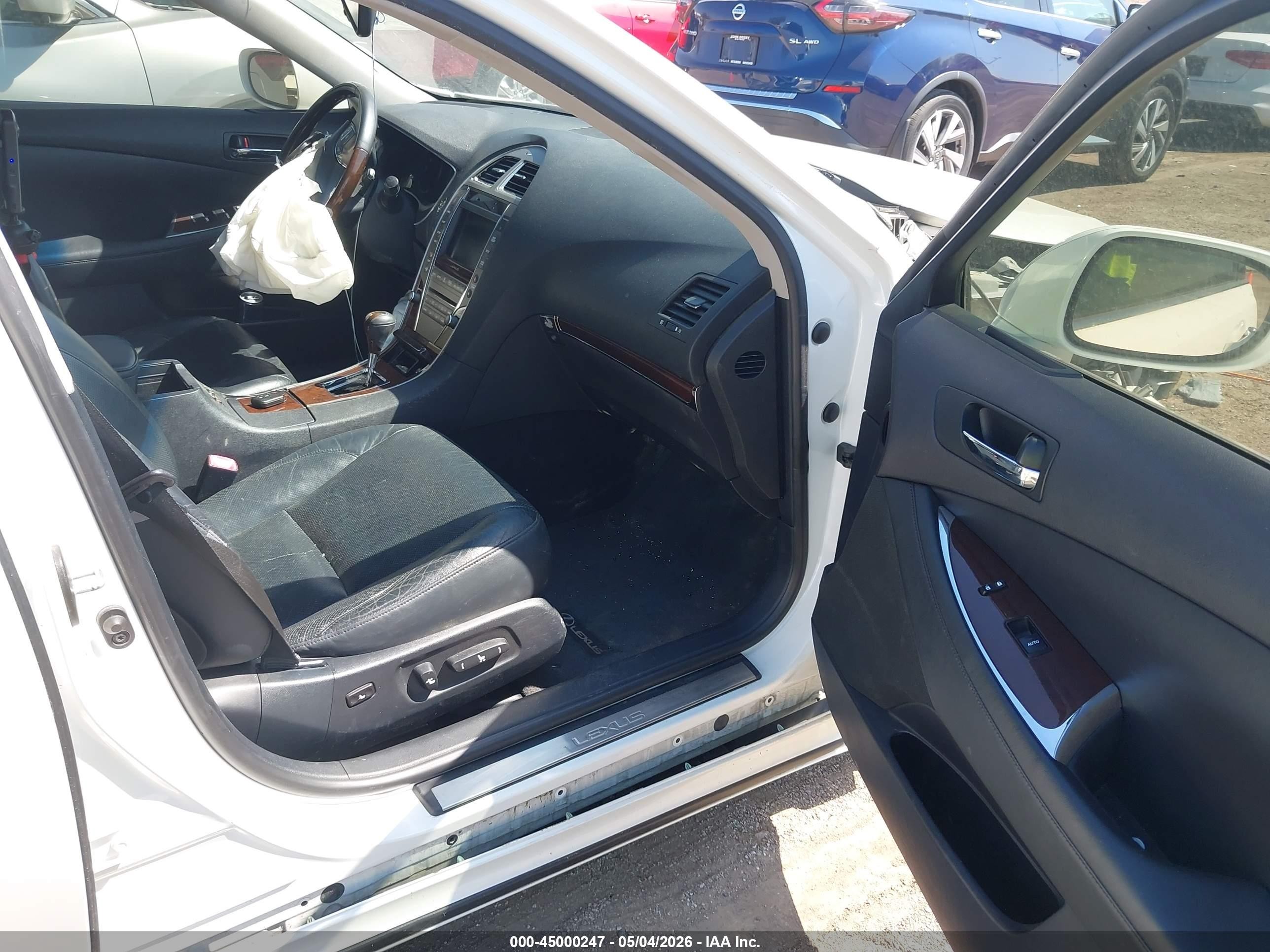 2012 Lexus Es 350   White vin: JTHBK1EG3C2506590