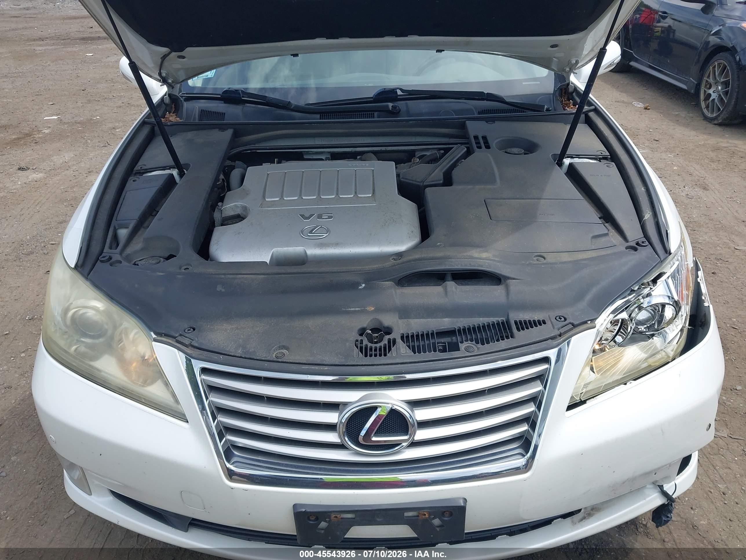 2012 Lexus Es 350   White vin: JTHBK1EG3C2508016