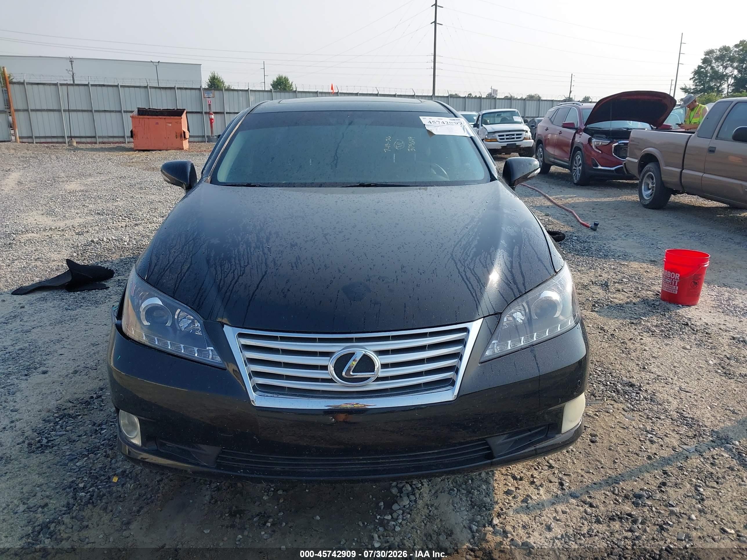 2010 Lexus Es 350 Black vin: JTHBK1EG4A2375649