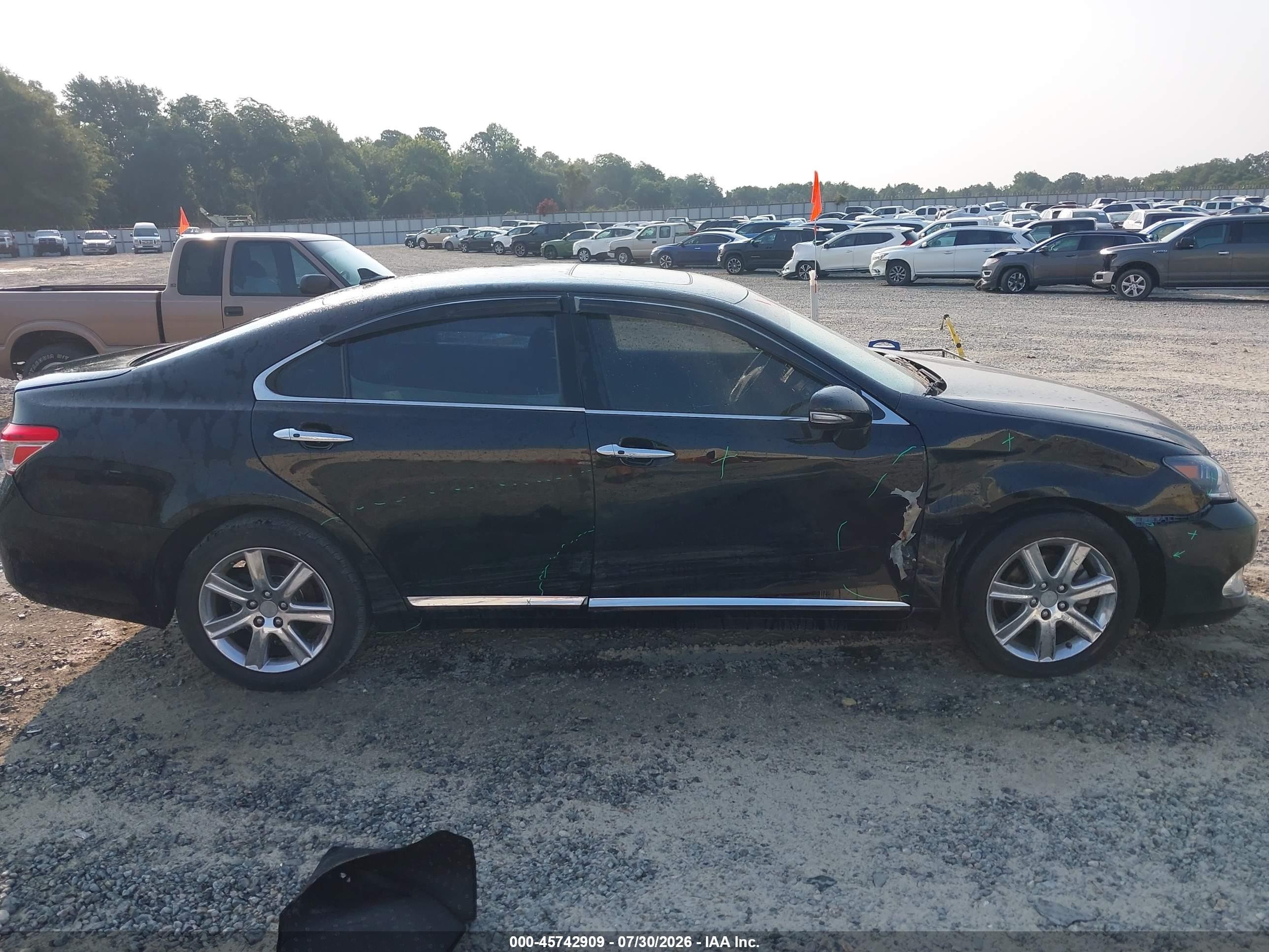 2010 Lexus Es 350 Black vin: JTHBK1EG4A2375649