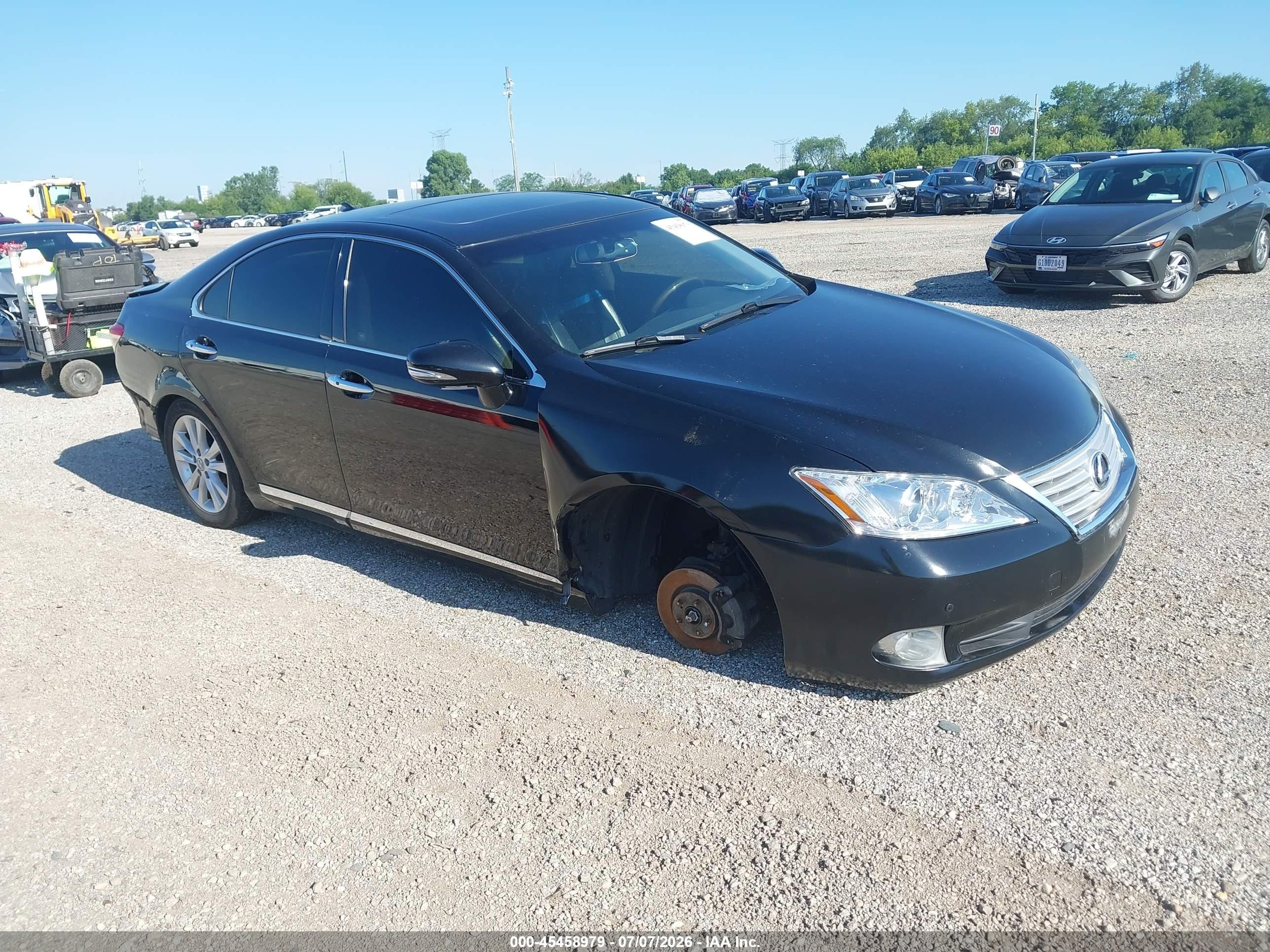 2011 Lexus Es 350   Black vin: JTHBK1EG4B2436306