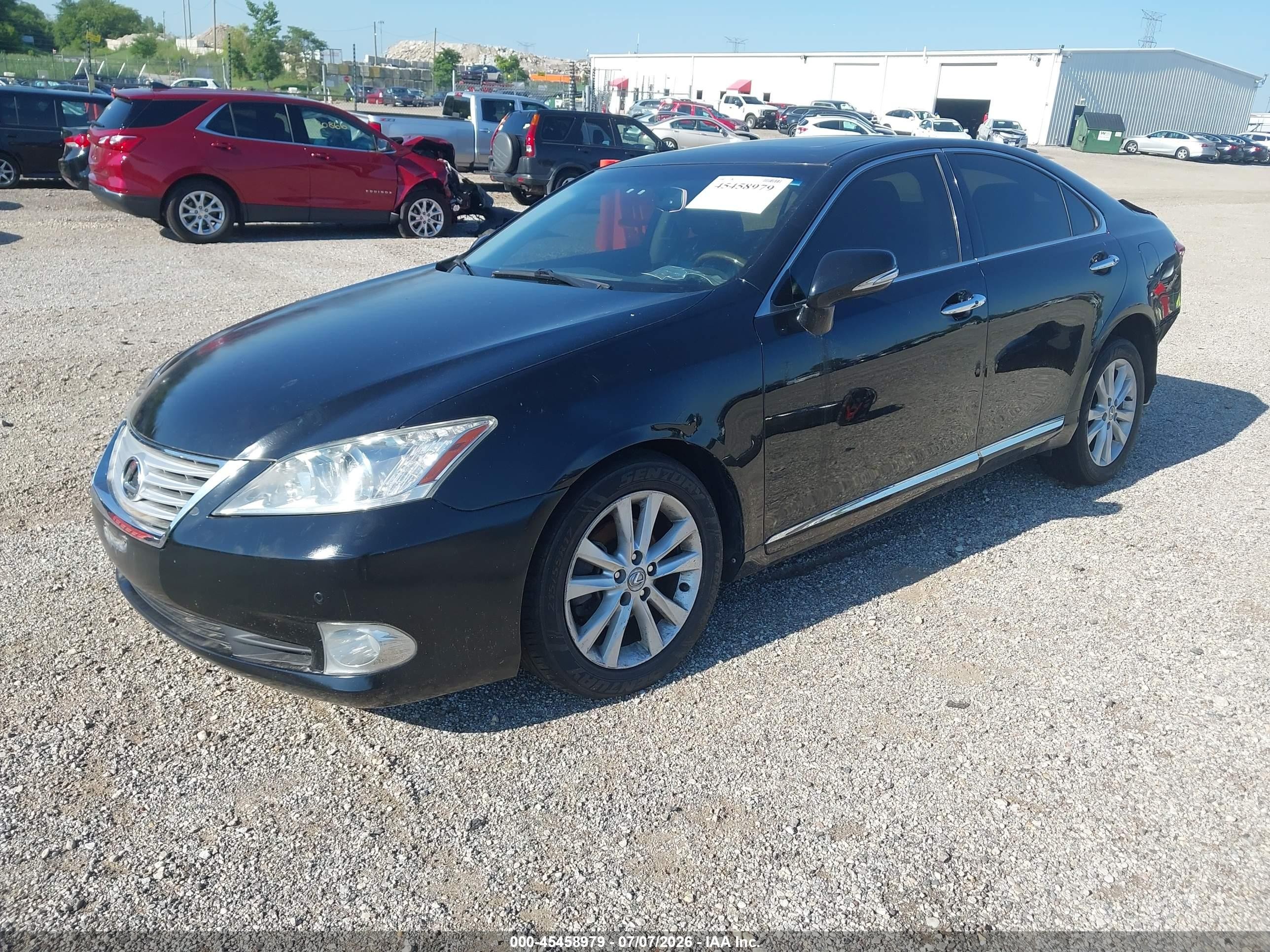 2011 Lexus Es 350   Black vin: JTHBK1EG4B2436306