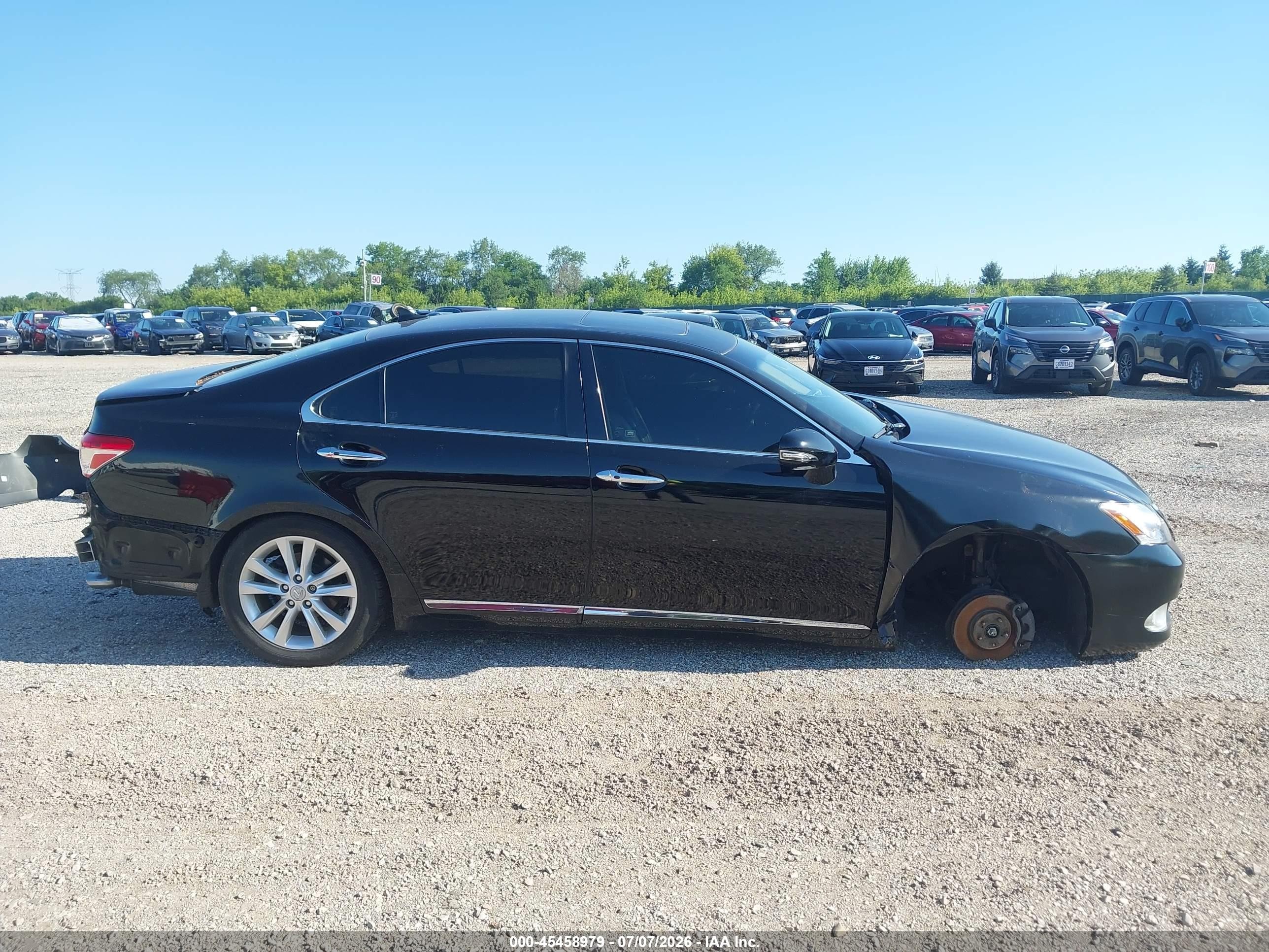 2011 Lexus Es 350   Black vin: JTHBK1EG4B2436306