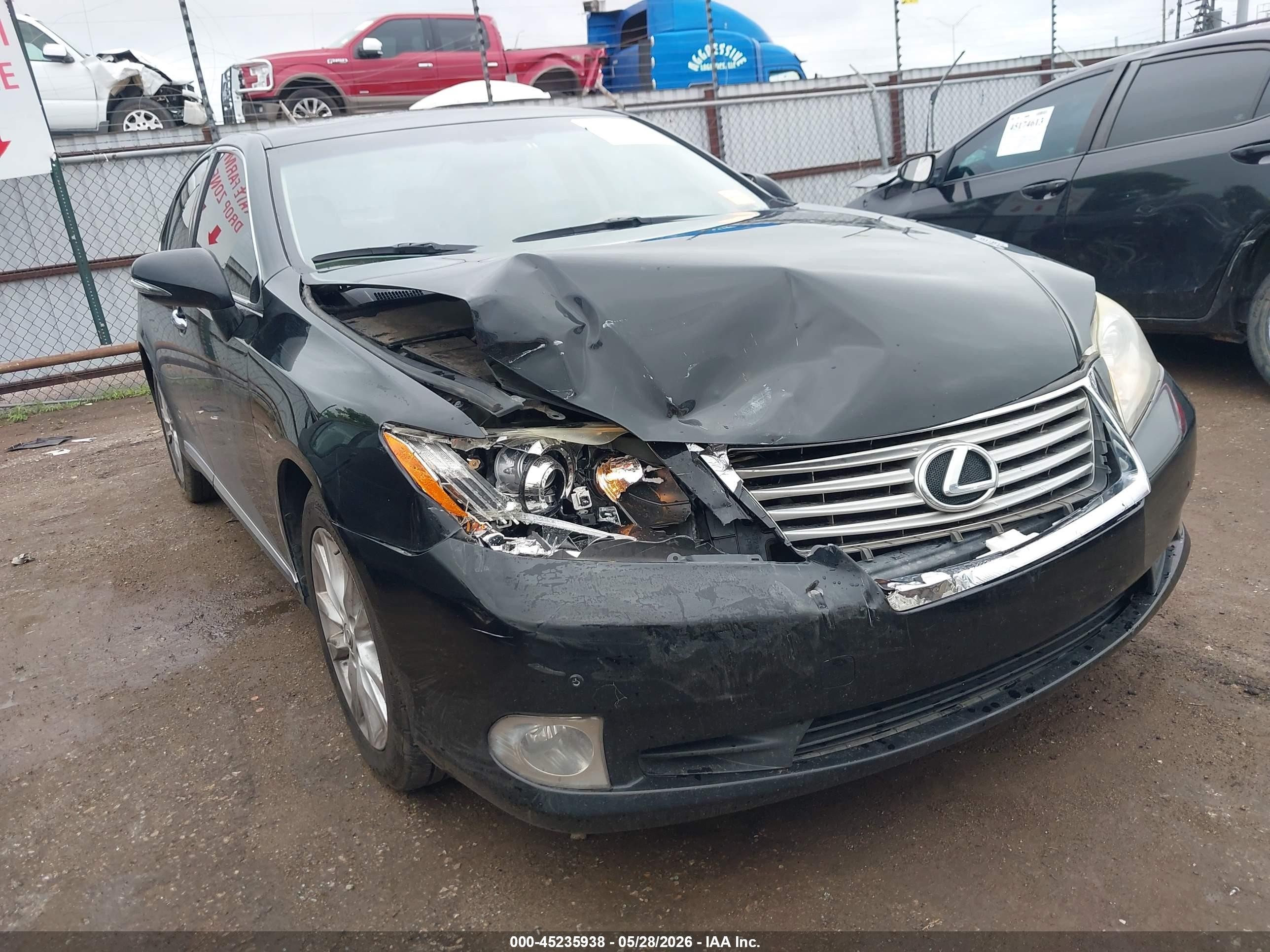 2011 Lexus Es 350   Black vin: JTHBK1EG4B2454286