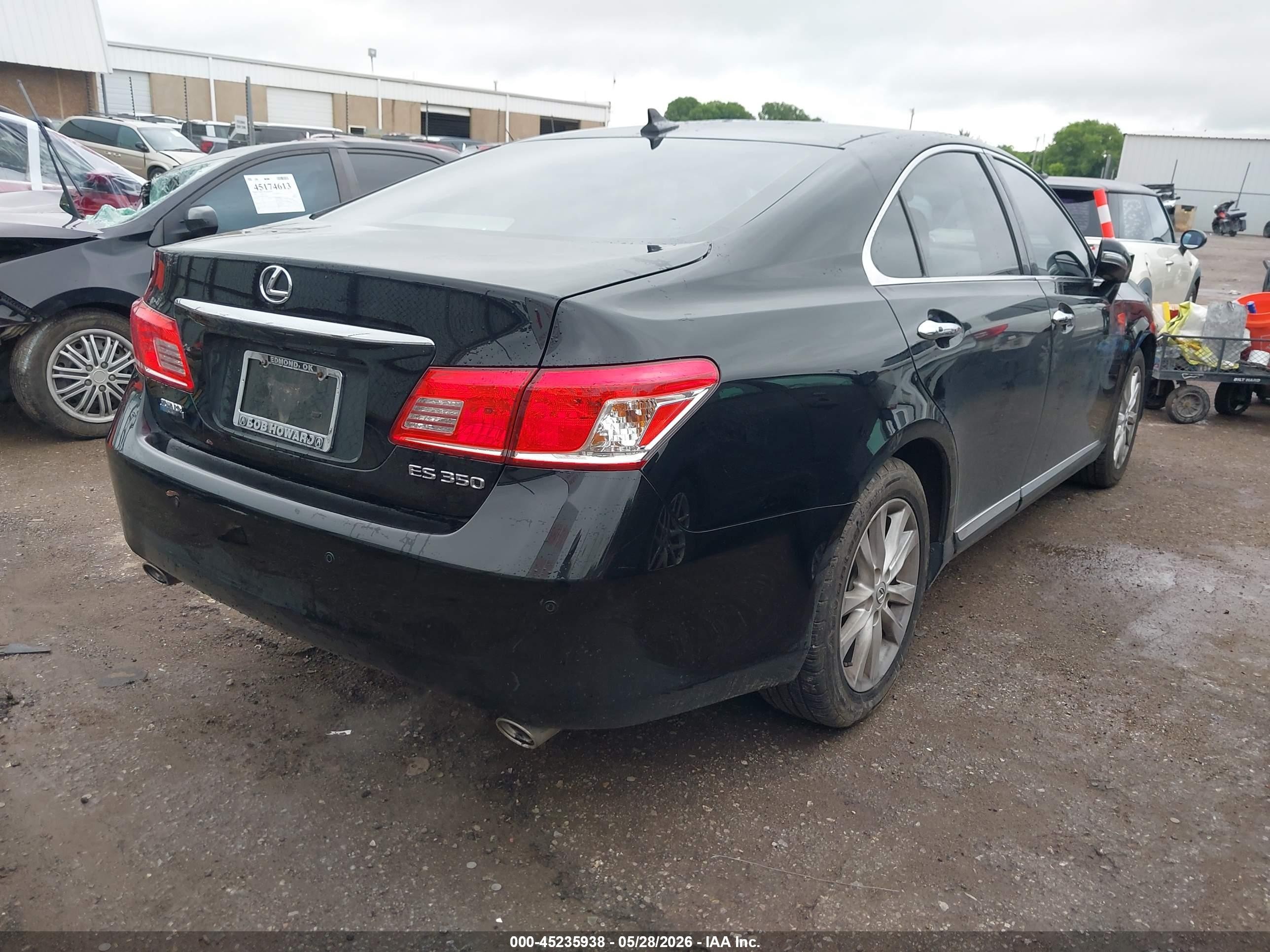 2011 Lexus Es 350   Black vin: JTHBK1EG4B2454286