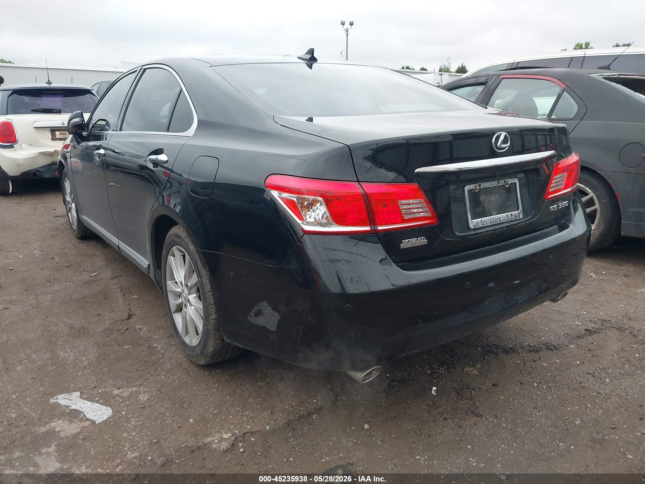 2011 Lexus Es 350   Black vin: JTHBK1EG4B2454286