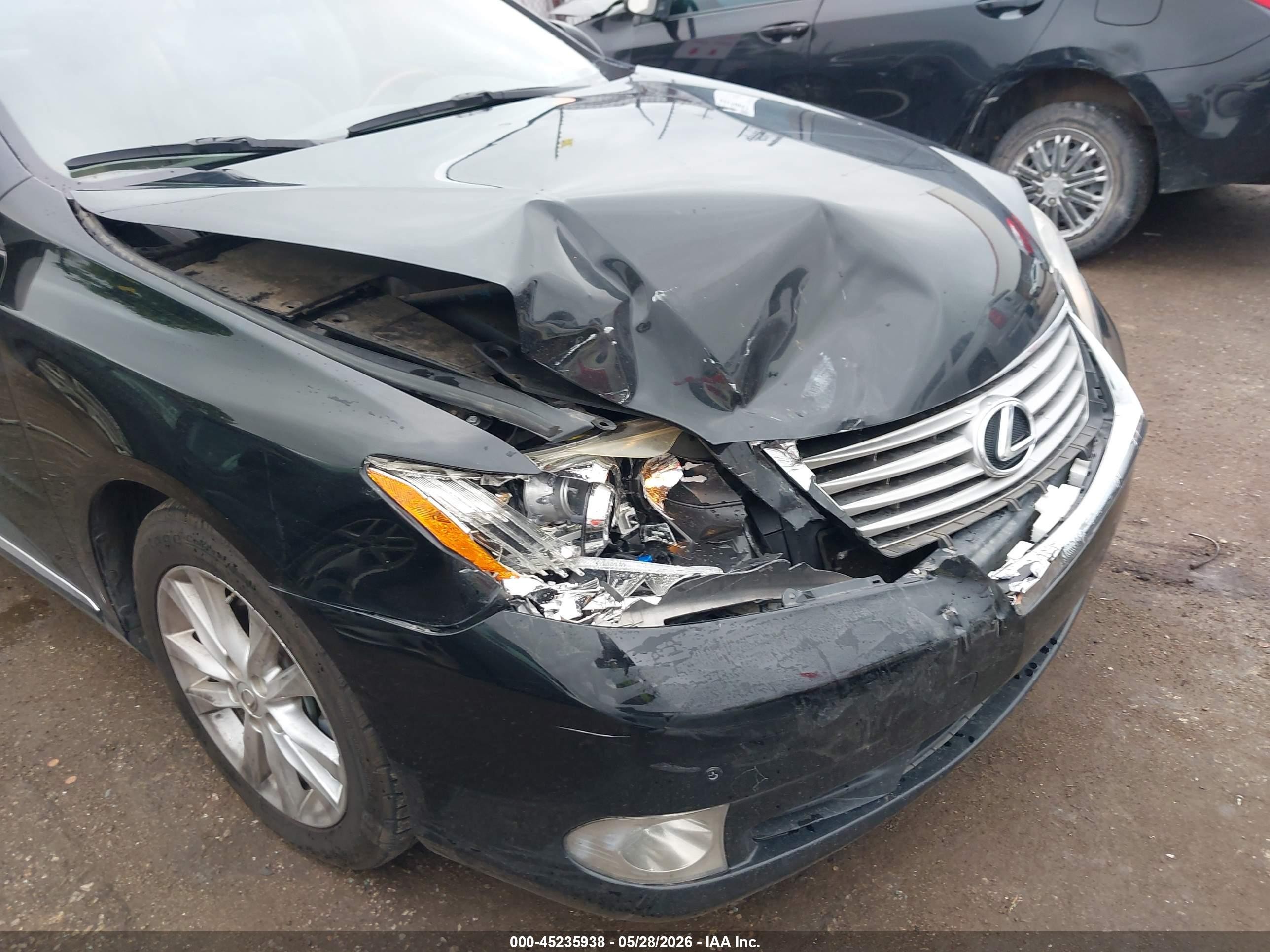 2011 Lexus Es 350   Black vin: JTHBK1EG4B2454286