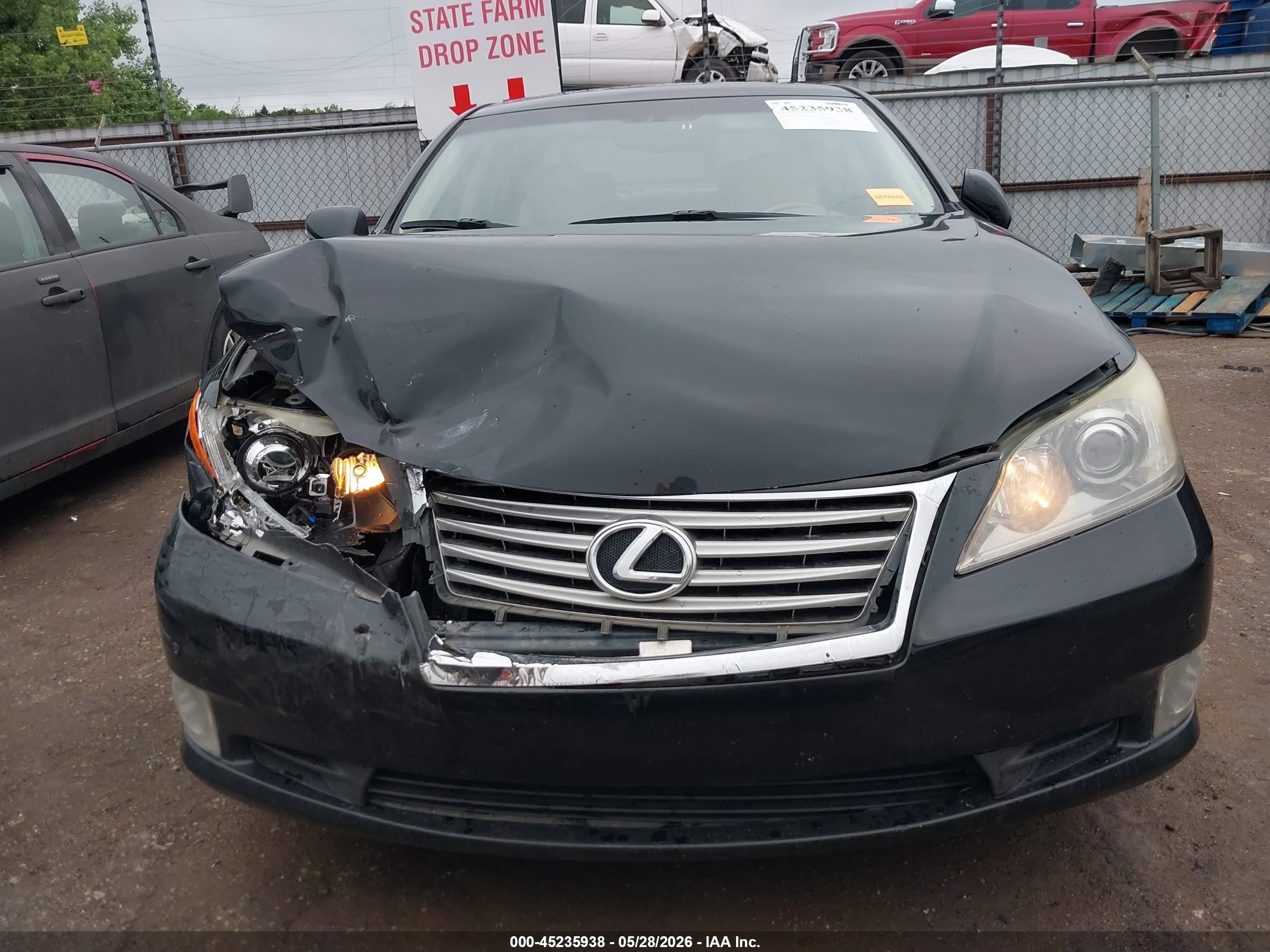 2011 Lexus Es 350   Black vin: JTHBK1EG4B2454286