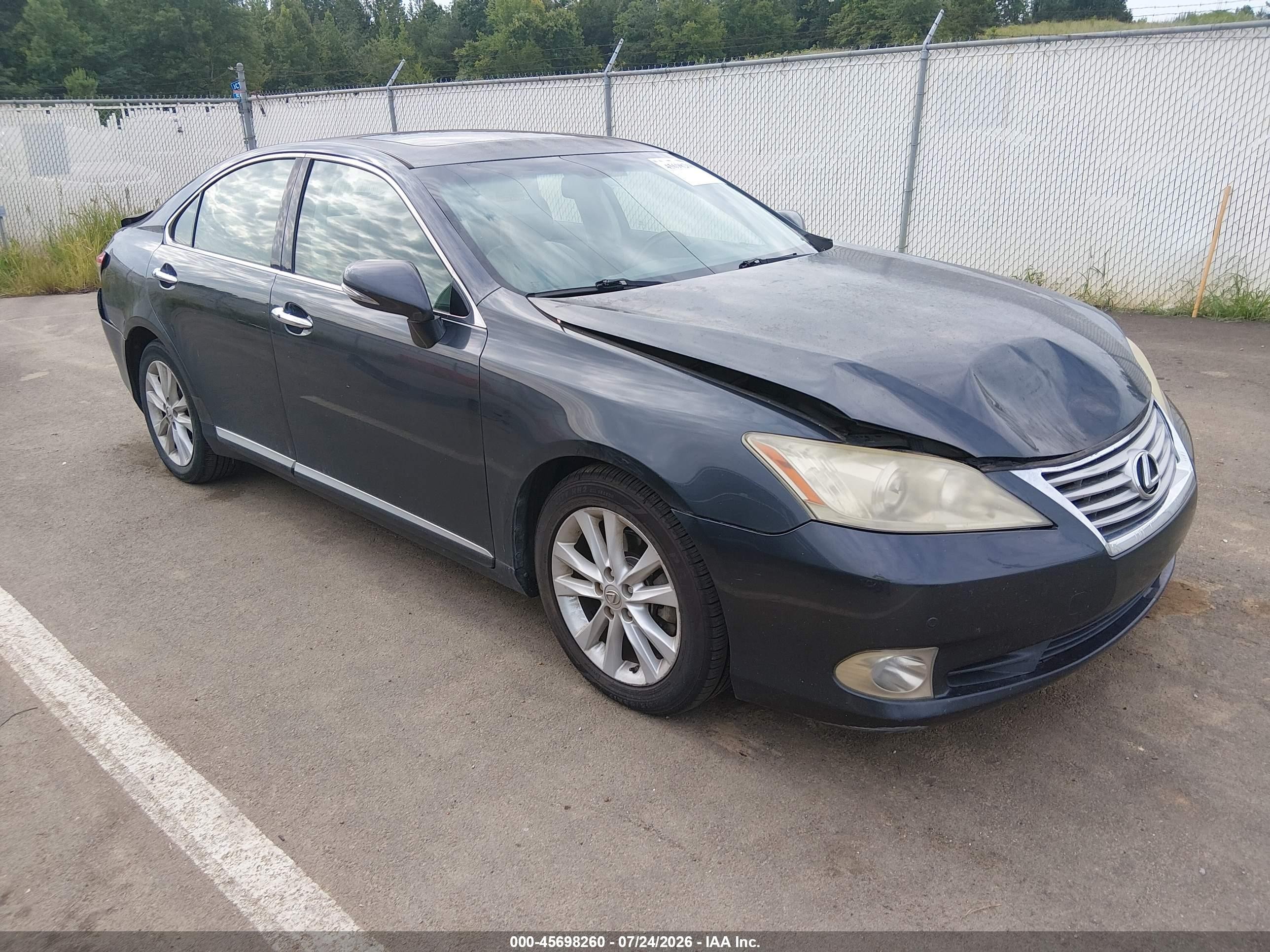 2011 Lexus Es 350   Black vin: JTHBK1EG4B2469225