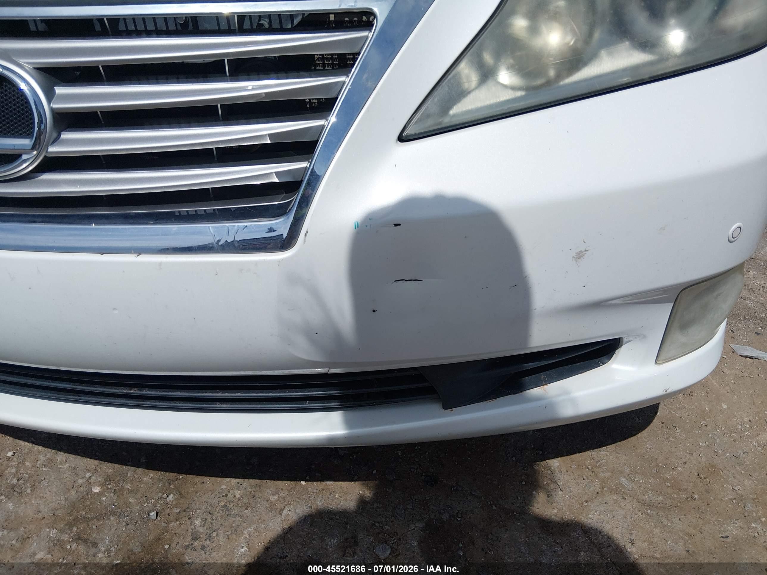 2012 Lexus Es 350   White vin: JTHBK1EG4C2484891