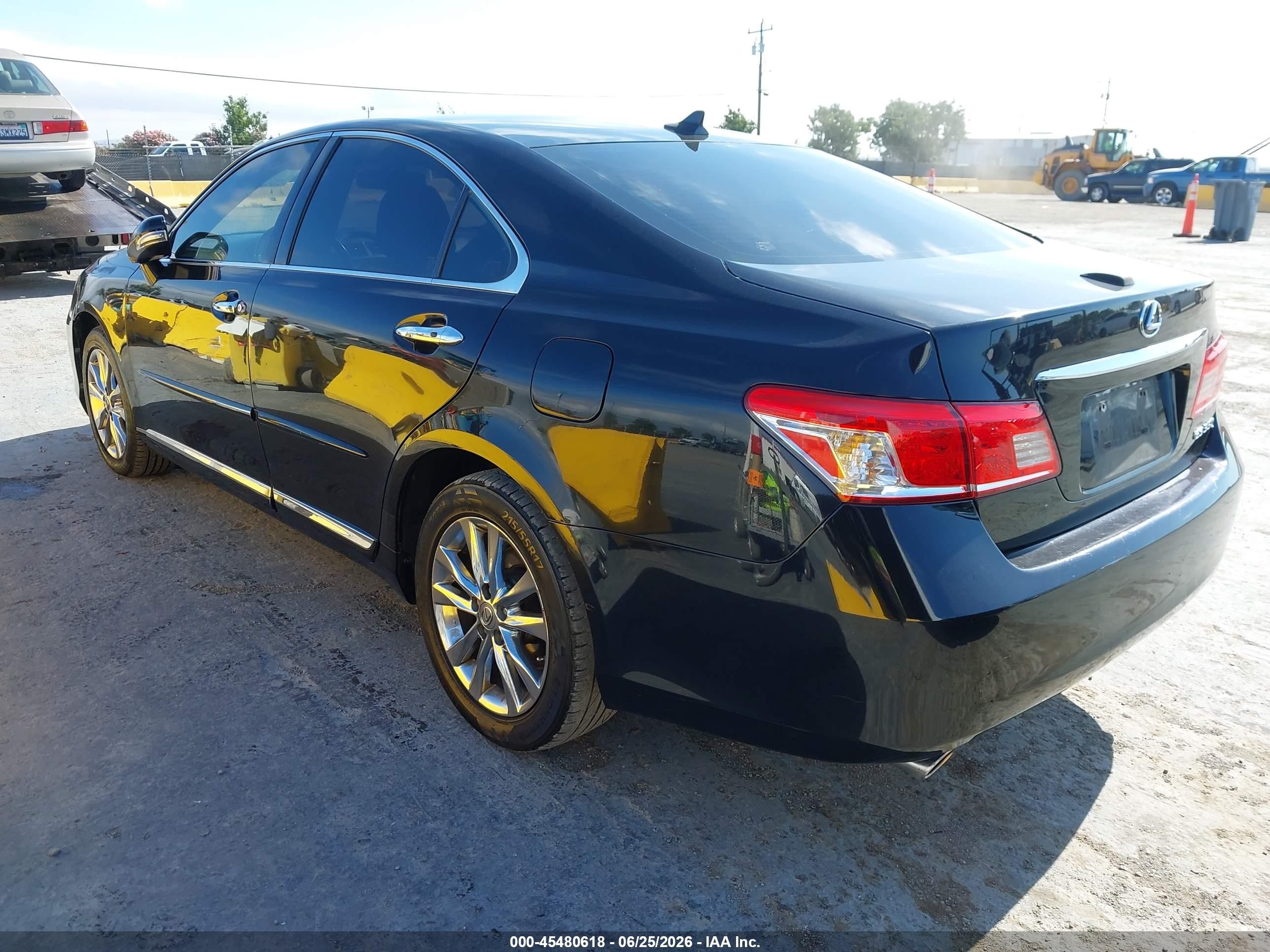 2012 Lexus Es 350   Черный vin: JTHBK1EG4C2495907