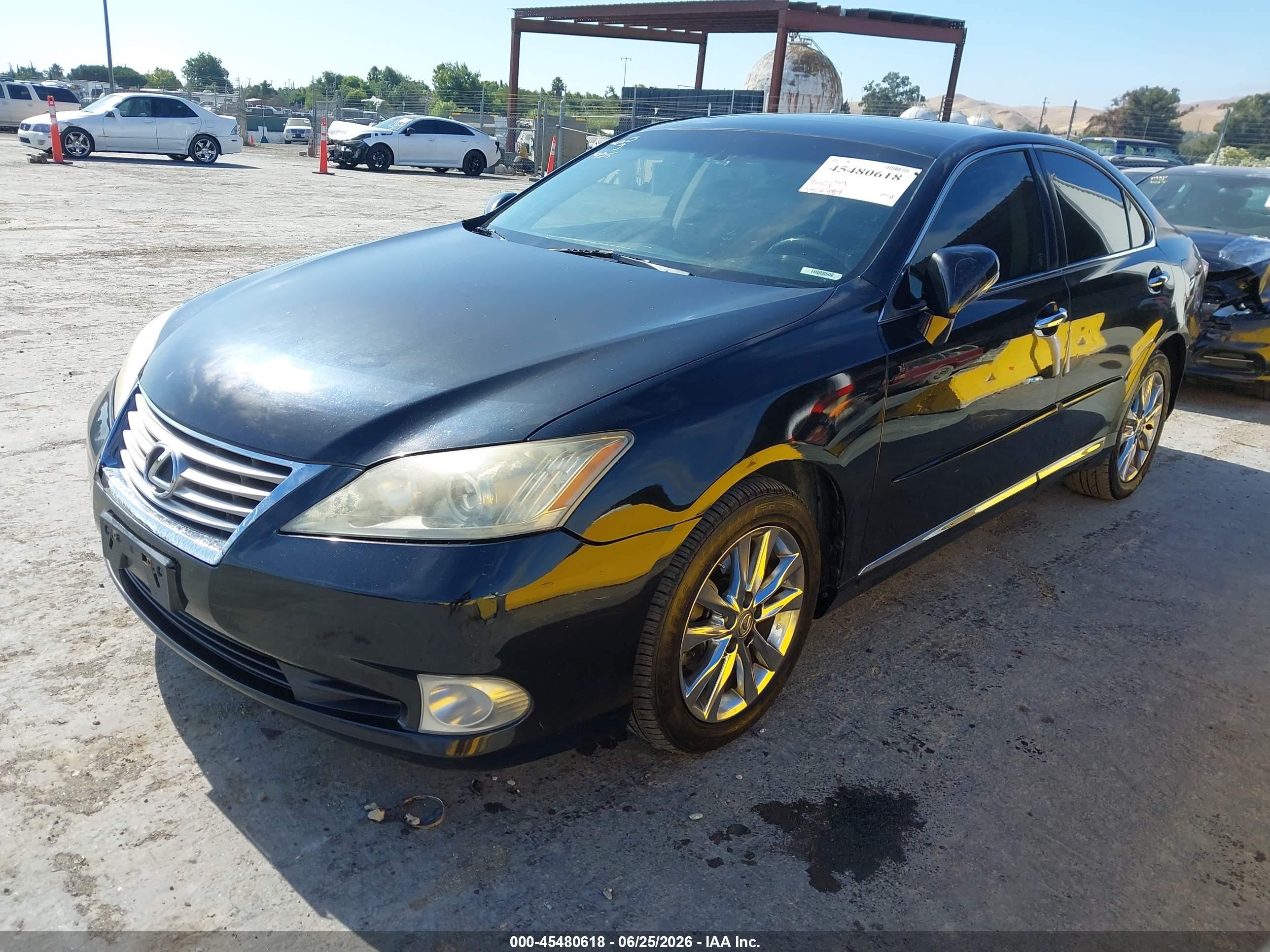 2012 Lexus Es 350   Черный vin: JTHBK1EG4C2495907