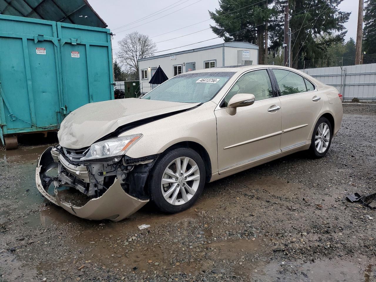 2012 Lexus Es 350 Base Gold vin: JTHBK1EG4C2507103