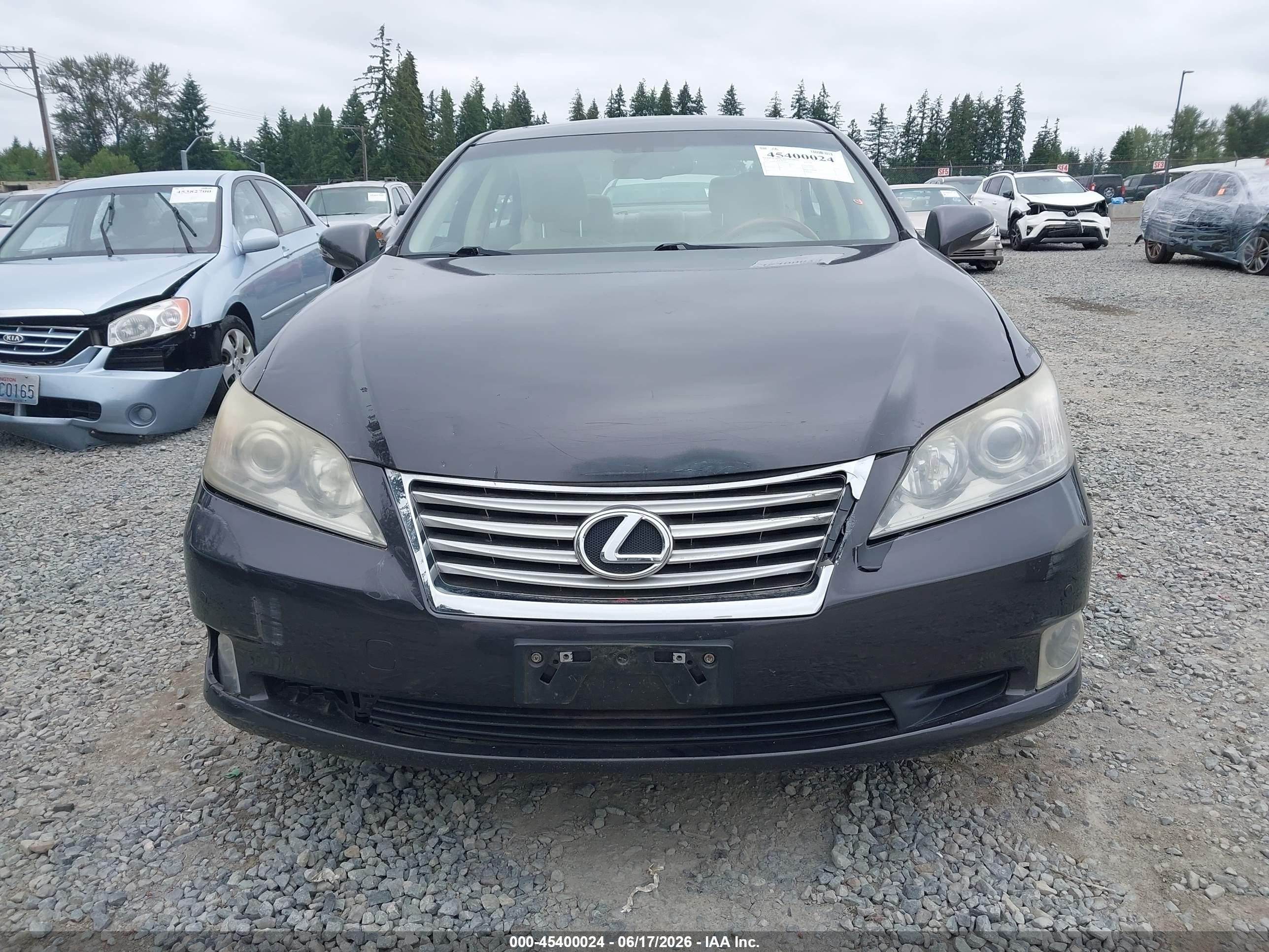 2010 Lexus Es 350   Gray vin: JTHBK1EG5A2359010