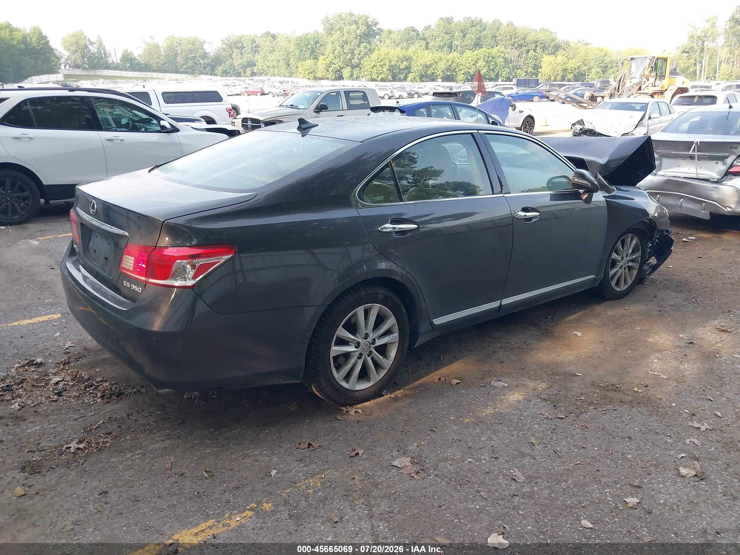 2010 Lexus Es 350   Black vin: JTHBK1EG5A2373537
