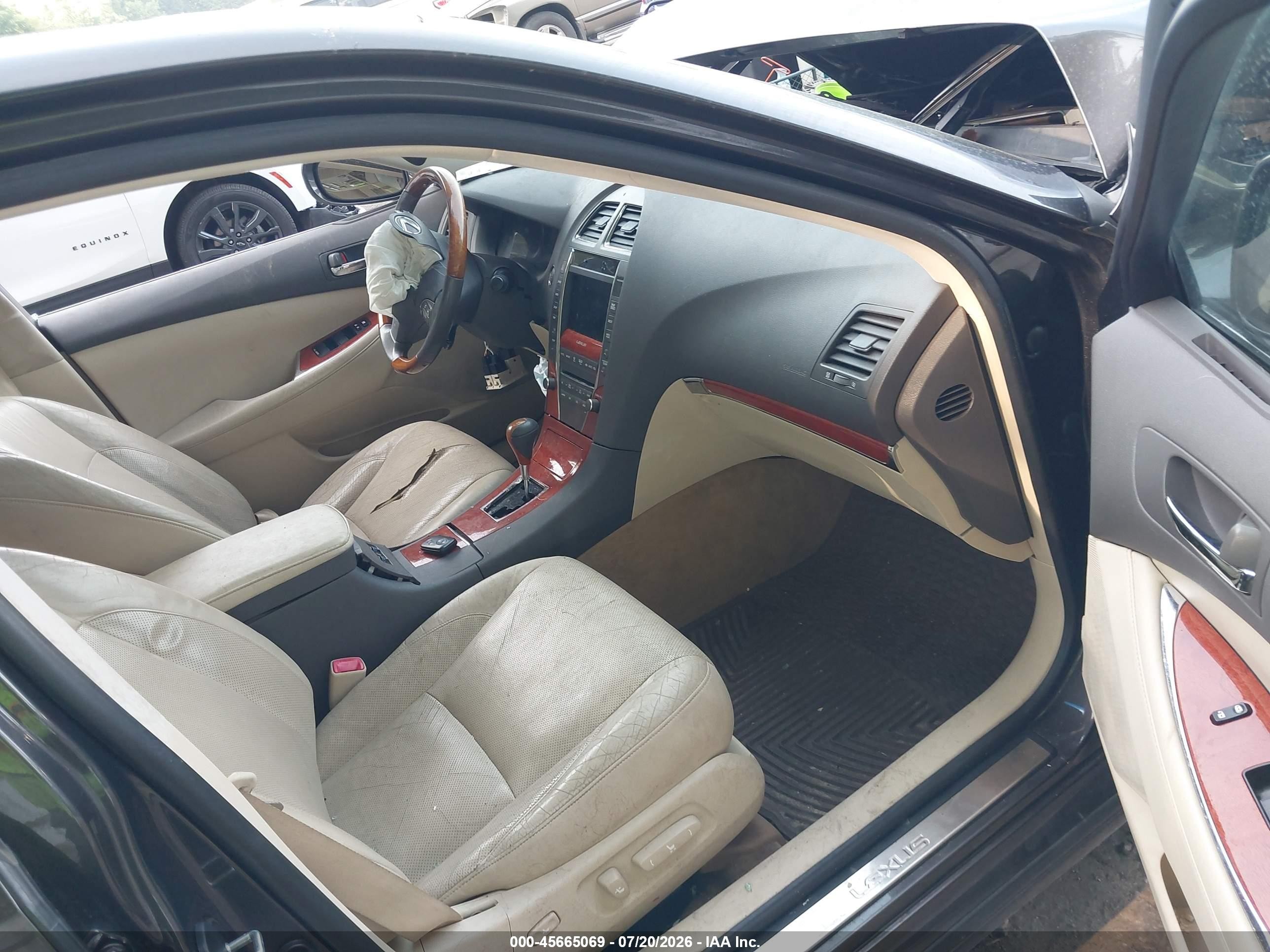 2010 Lexus Es 350   Black vin: JTHBK1EG5A2373537