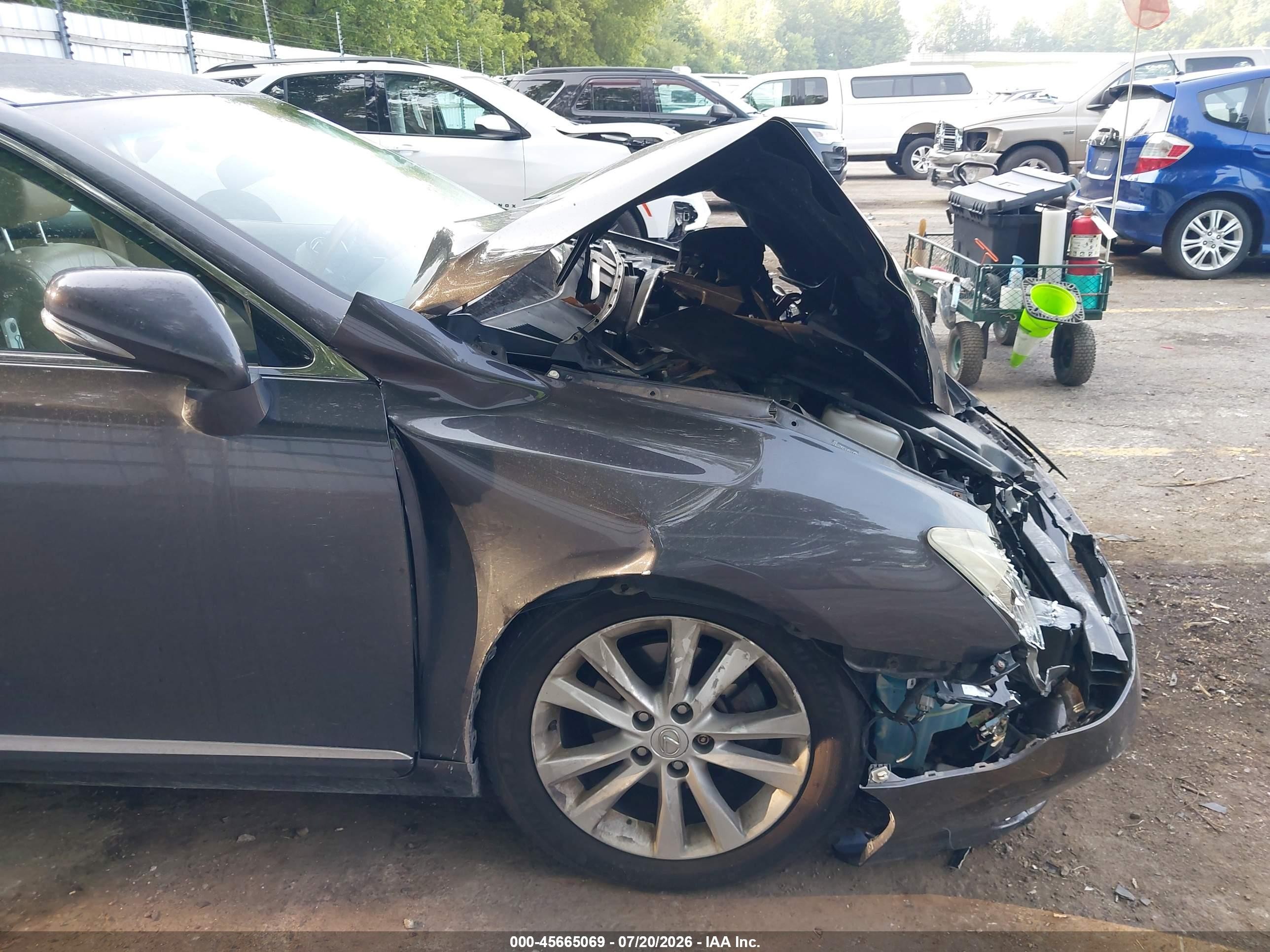 2010 Lexus Es 350   Black vin: JTHBK1EG5A2373537
