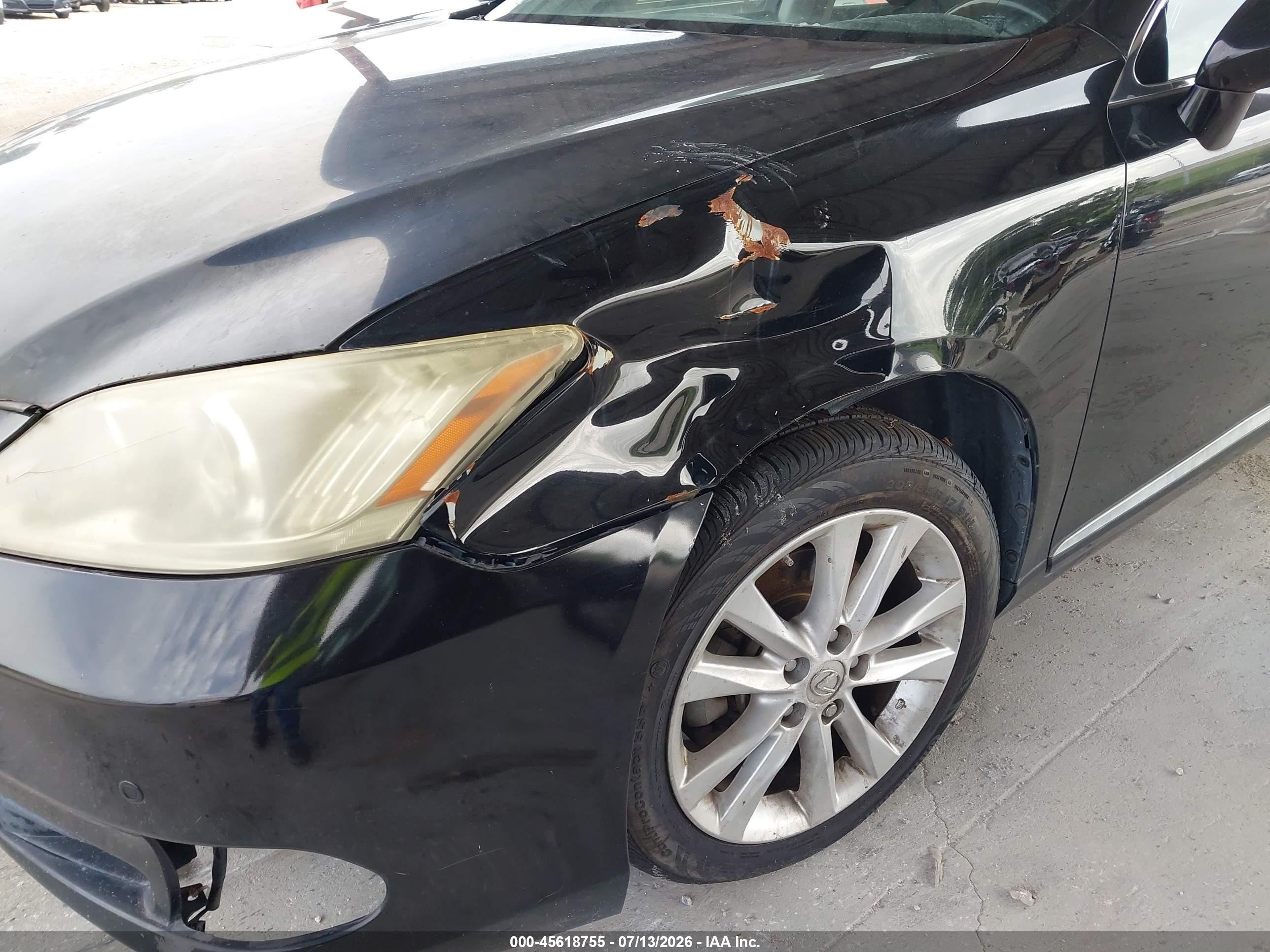 2010 Lexus Es 350   Черный vin: JTHBK1EG5A2393464