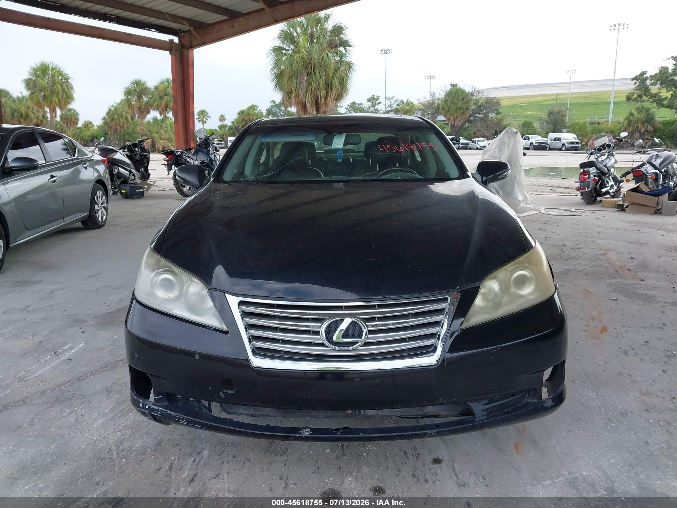 2010 Lexus Es 350   Черный vin: JTHBK1EG5A2393464