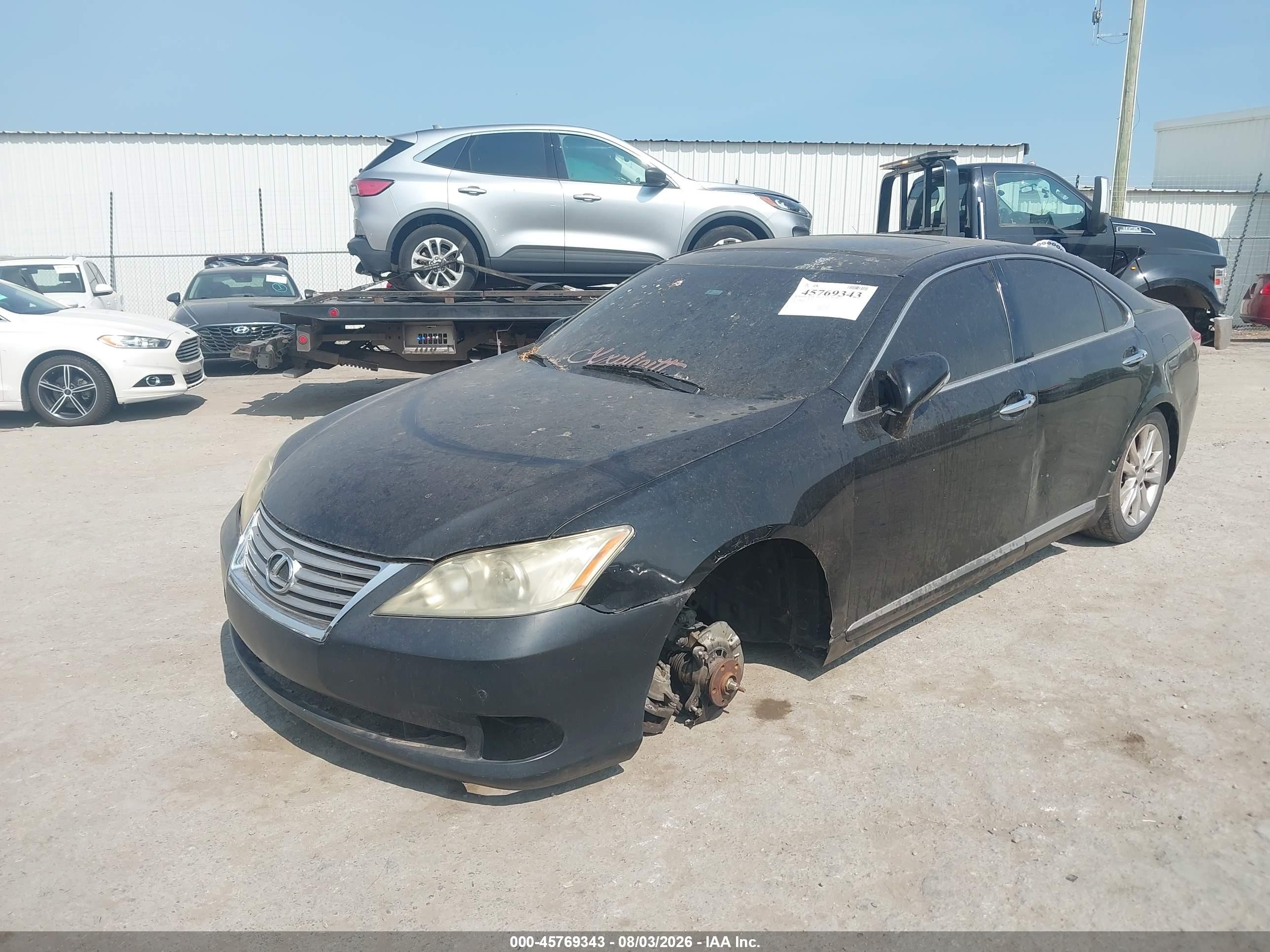 2010 Lexus Es 350   Black vin: JTHBK1EG5A2394436