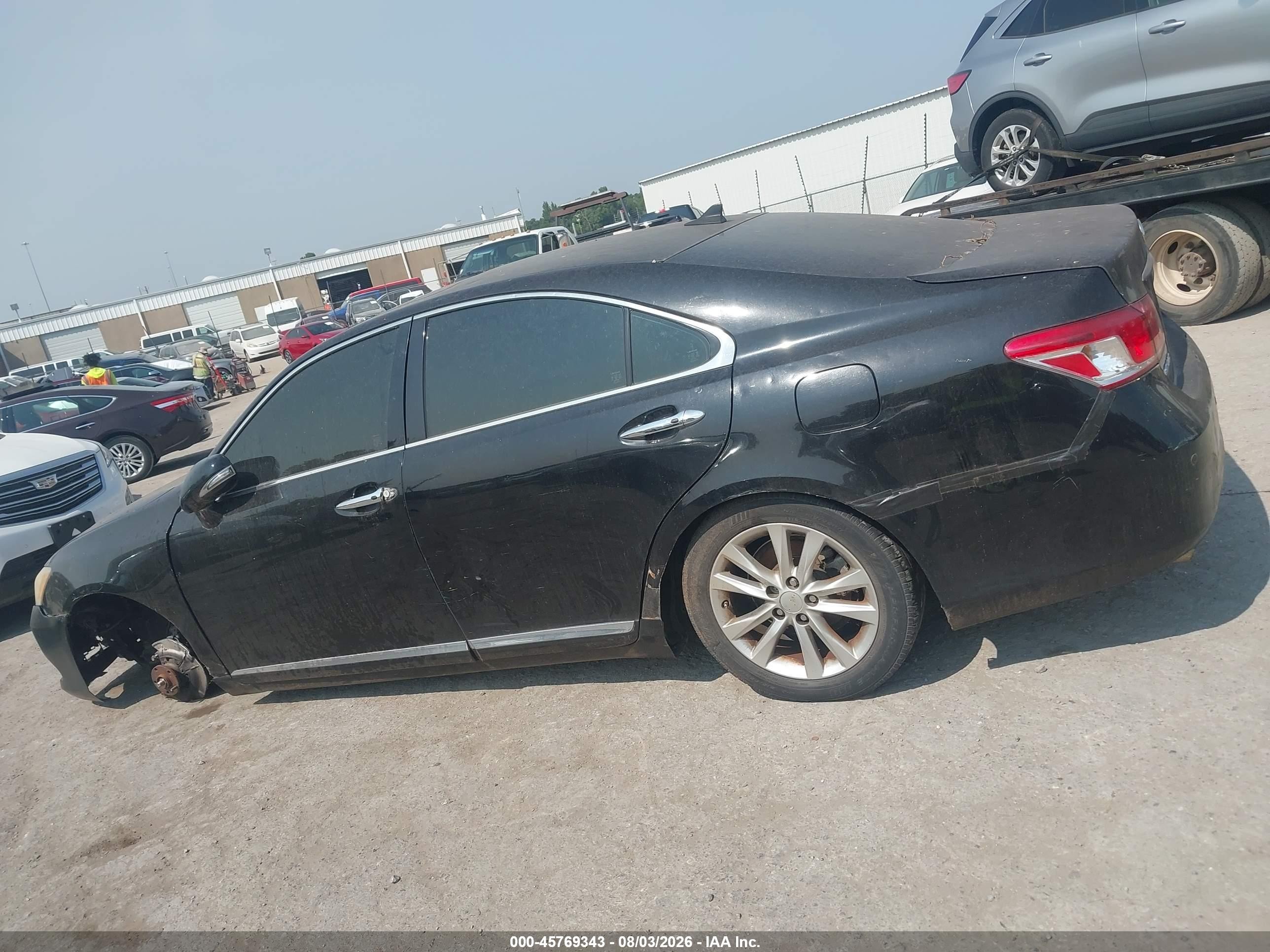 2010 Lexus Es 350   Black vin: JTHBK1EG5A2394436