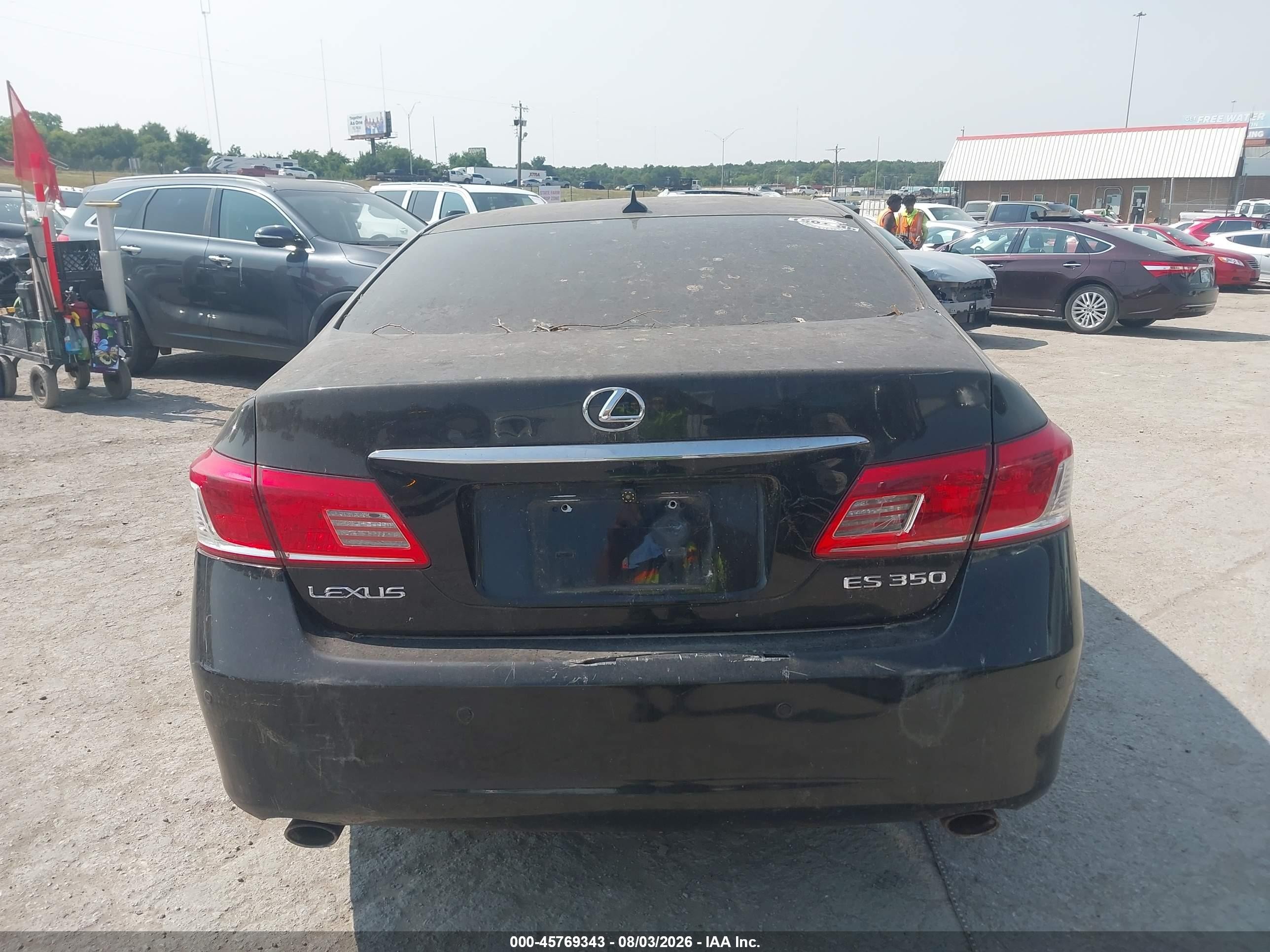 2010 Lexus Es 350   Black vin: JTHBK1EG5A2394436