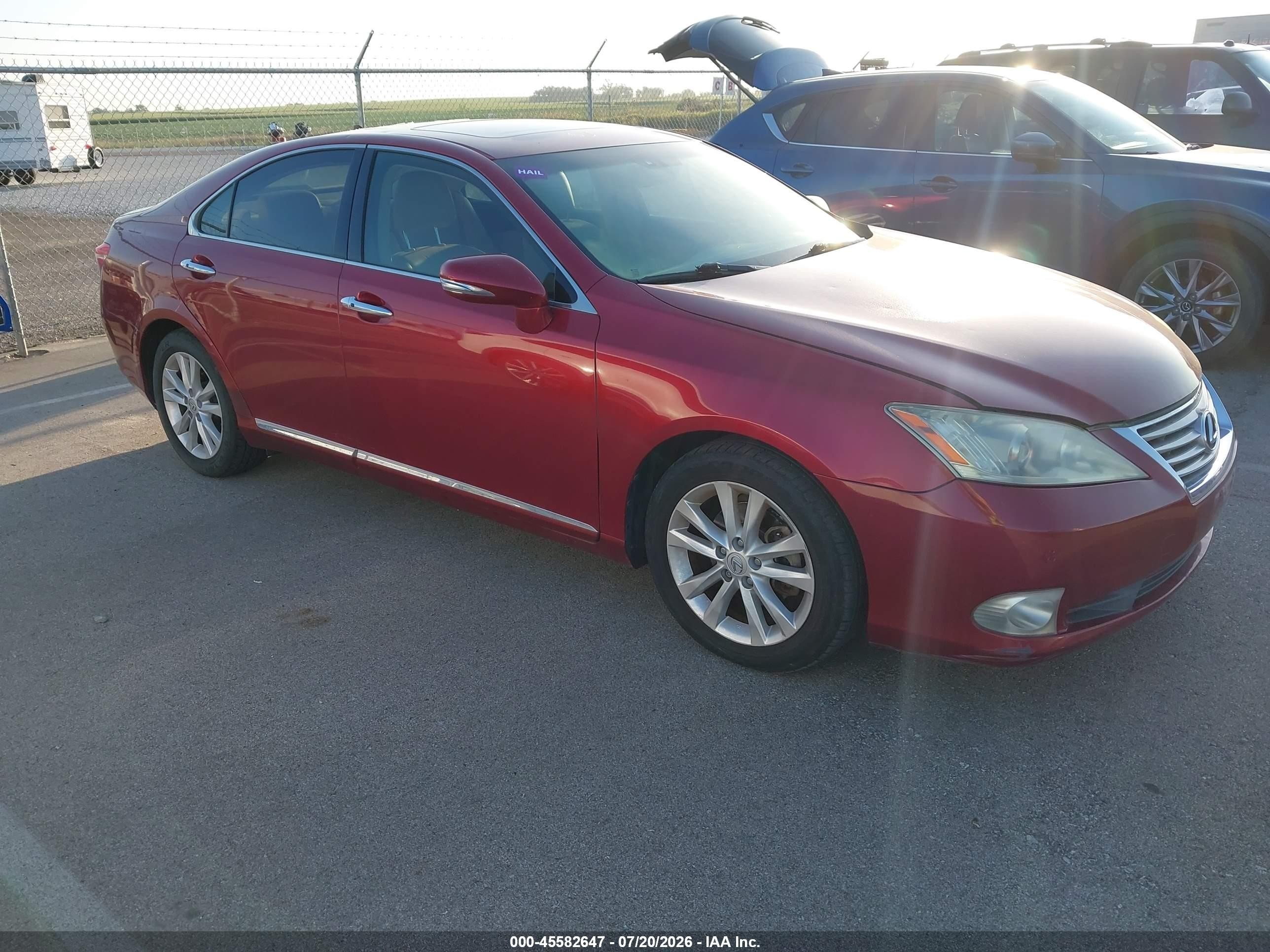 2010 Lexus Es 350   Red vin: JTHBK1EG5A2396252
