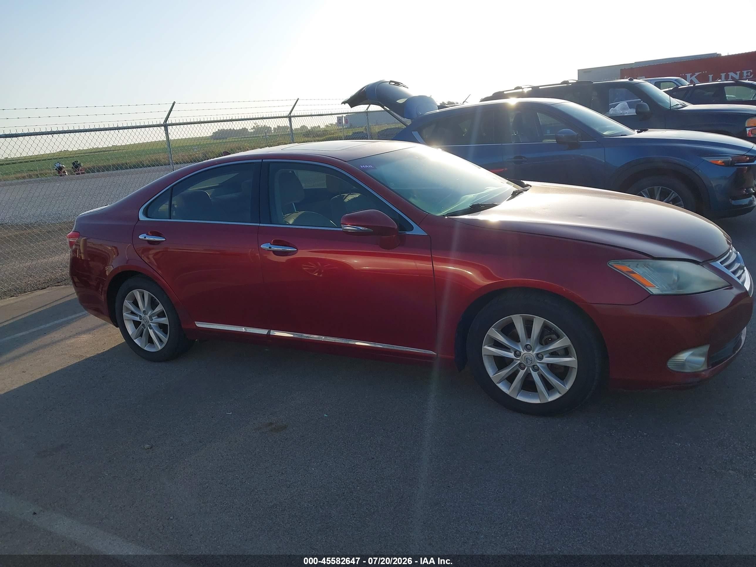 2010 Lexus Es 350   Red vin: JTHBK1EG5A2396252