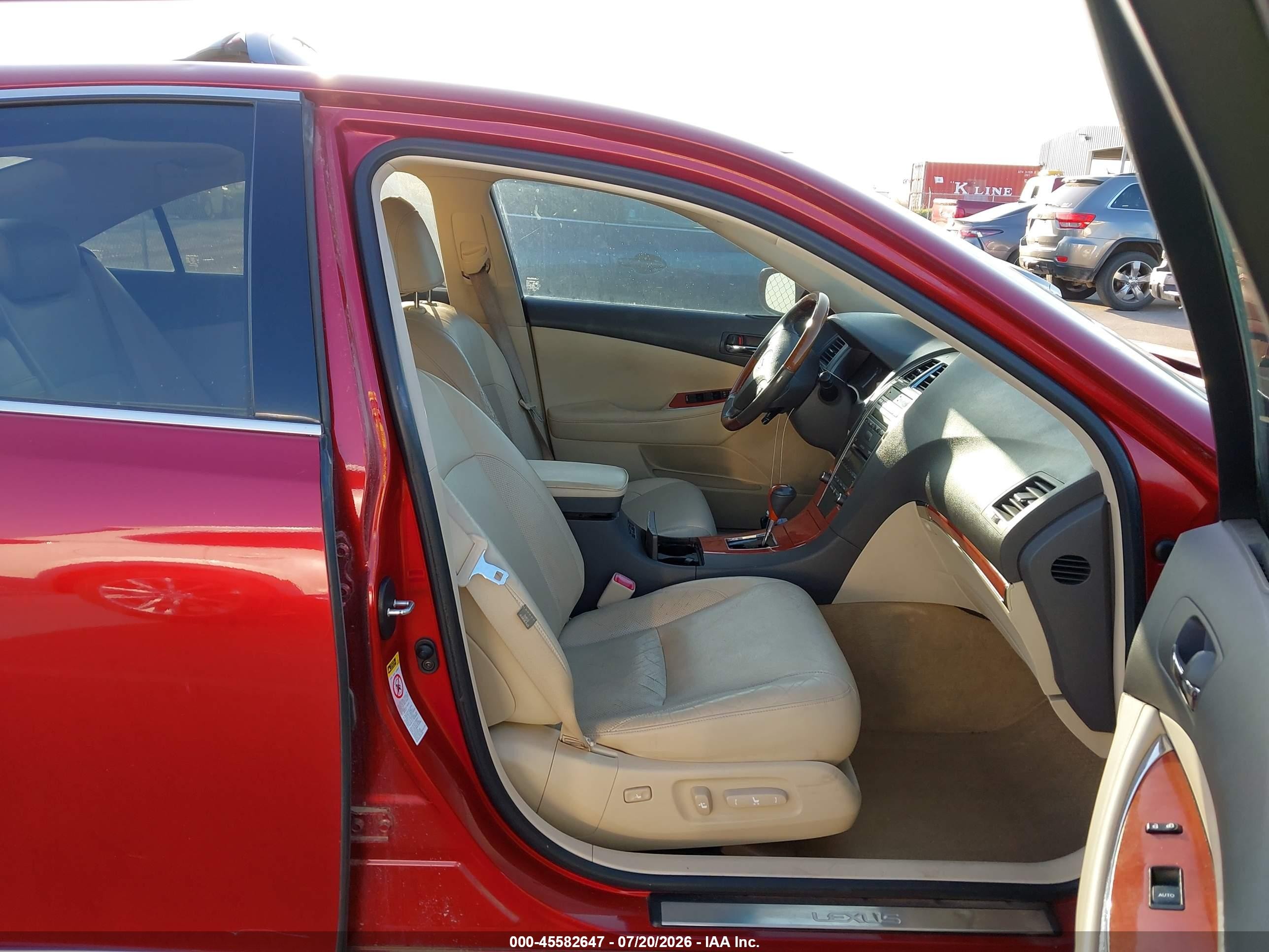 2010 Lexus Es 350   Red vin: JTHBK1EG5A2396252