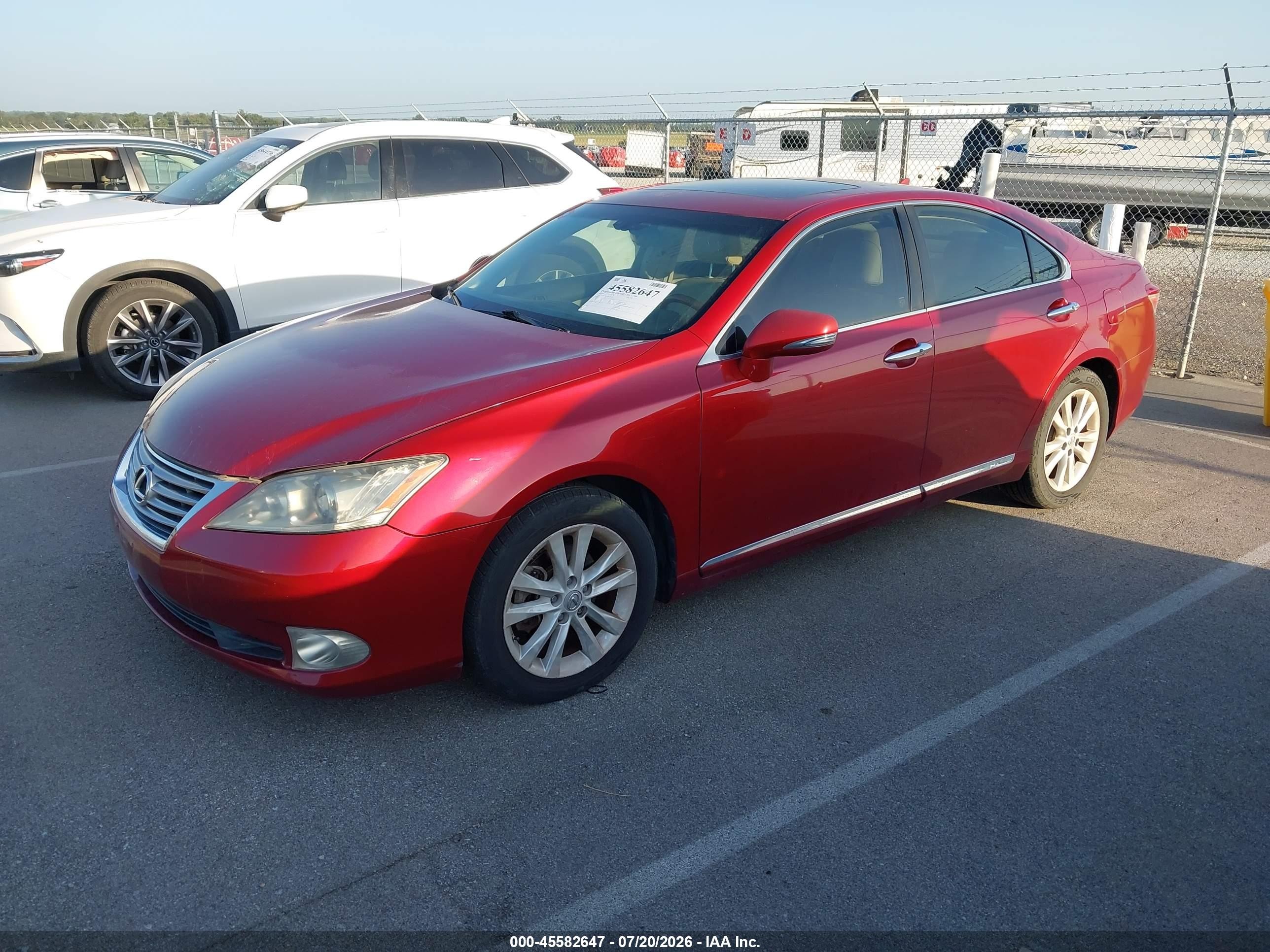 2010 Lexus Es 350   Red vin: JTHBK1EG5A2396252