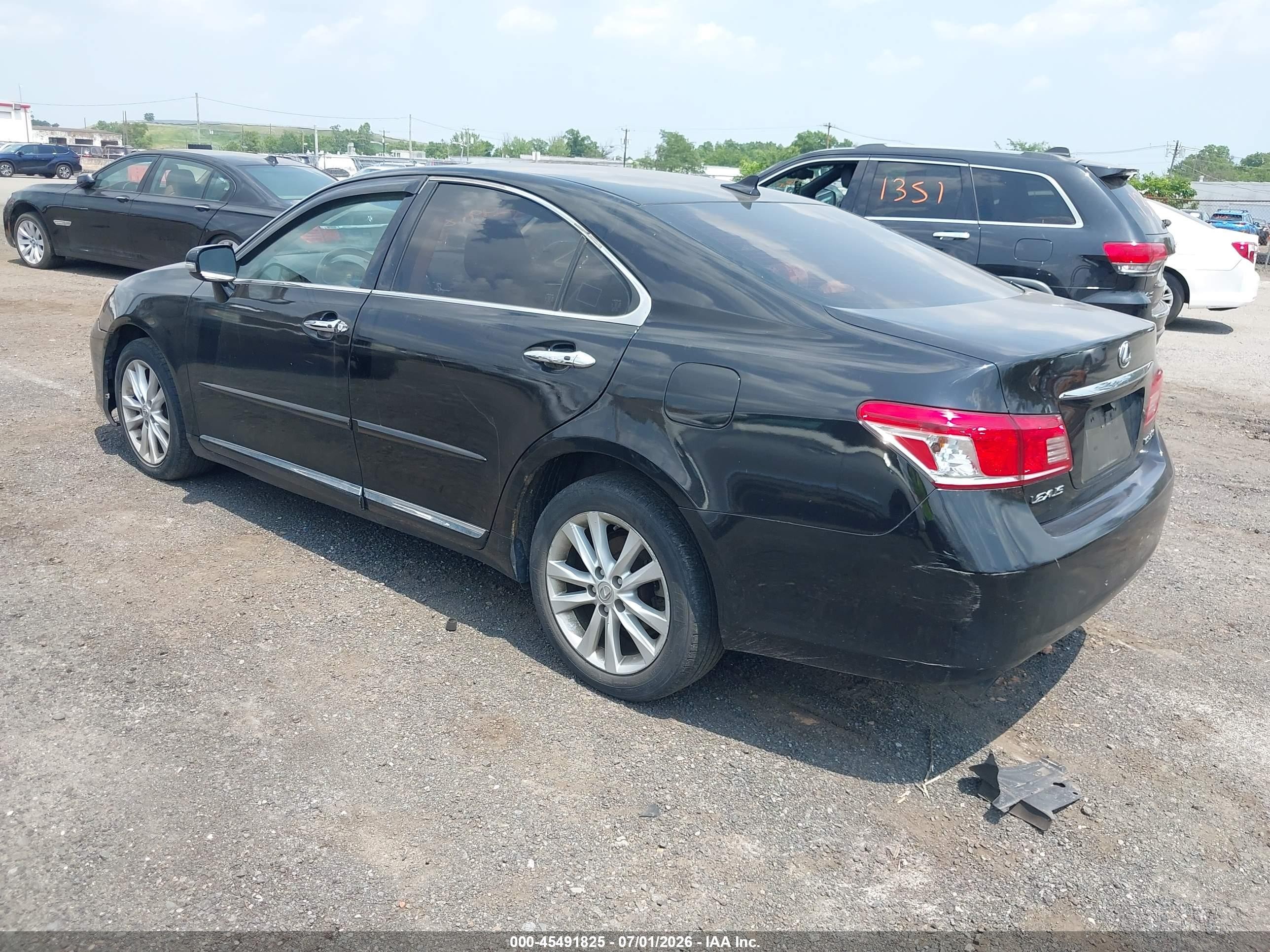 2010 Lexus Es 350   Black vin: JTHBK1EG5A2400378