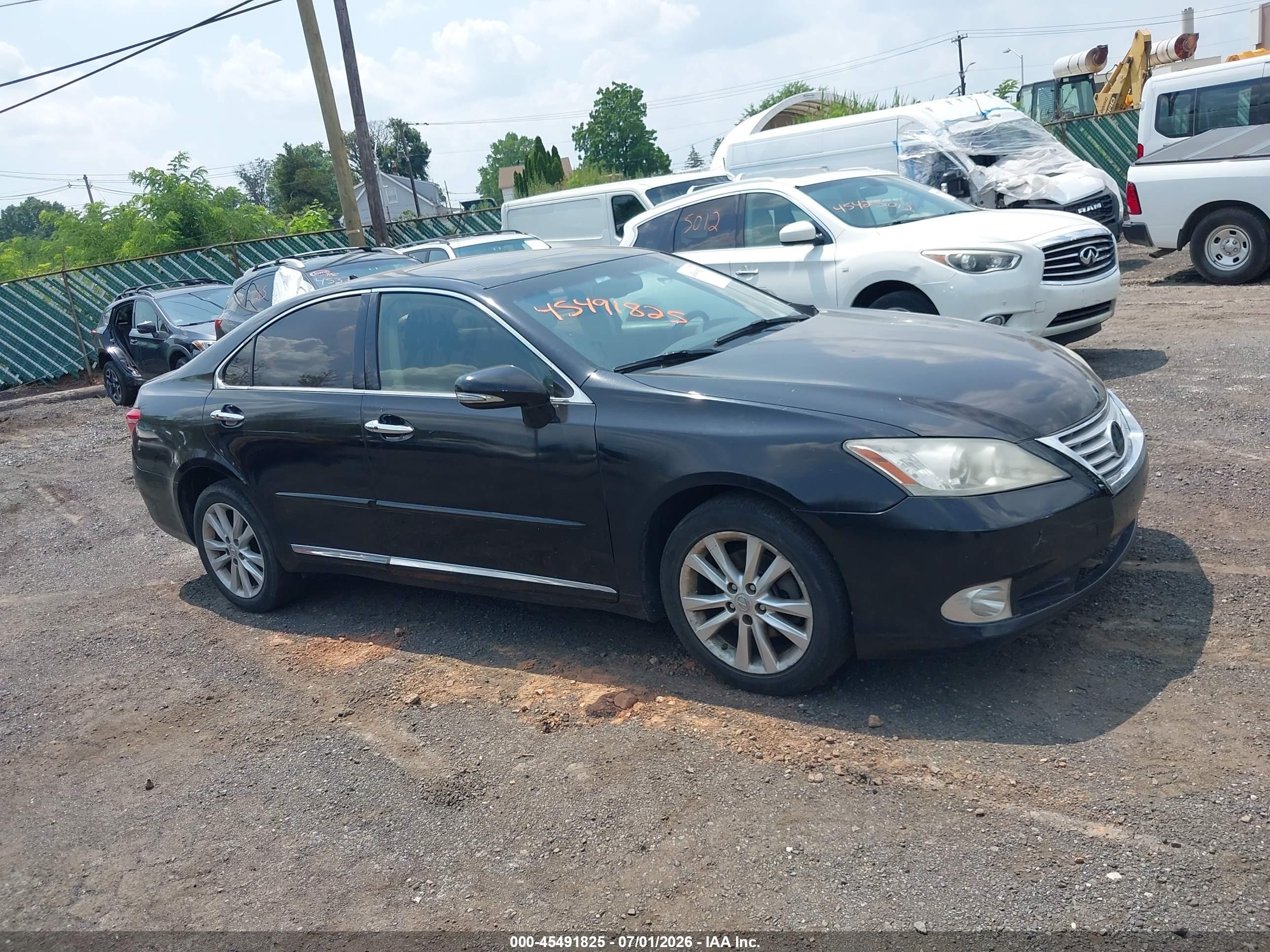 2010 Lexus Es 350   Black vin: JTHBK1EG5A2400378