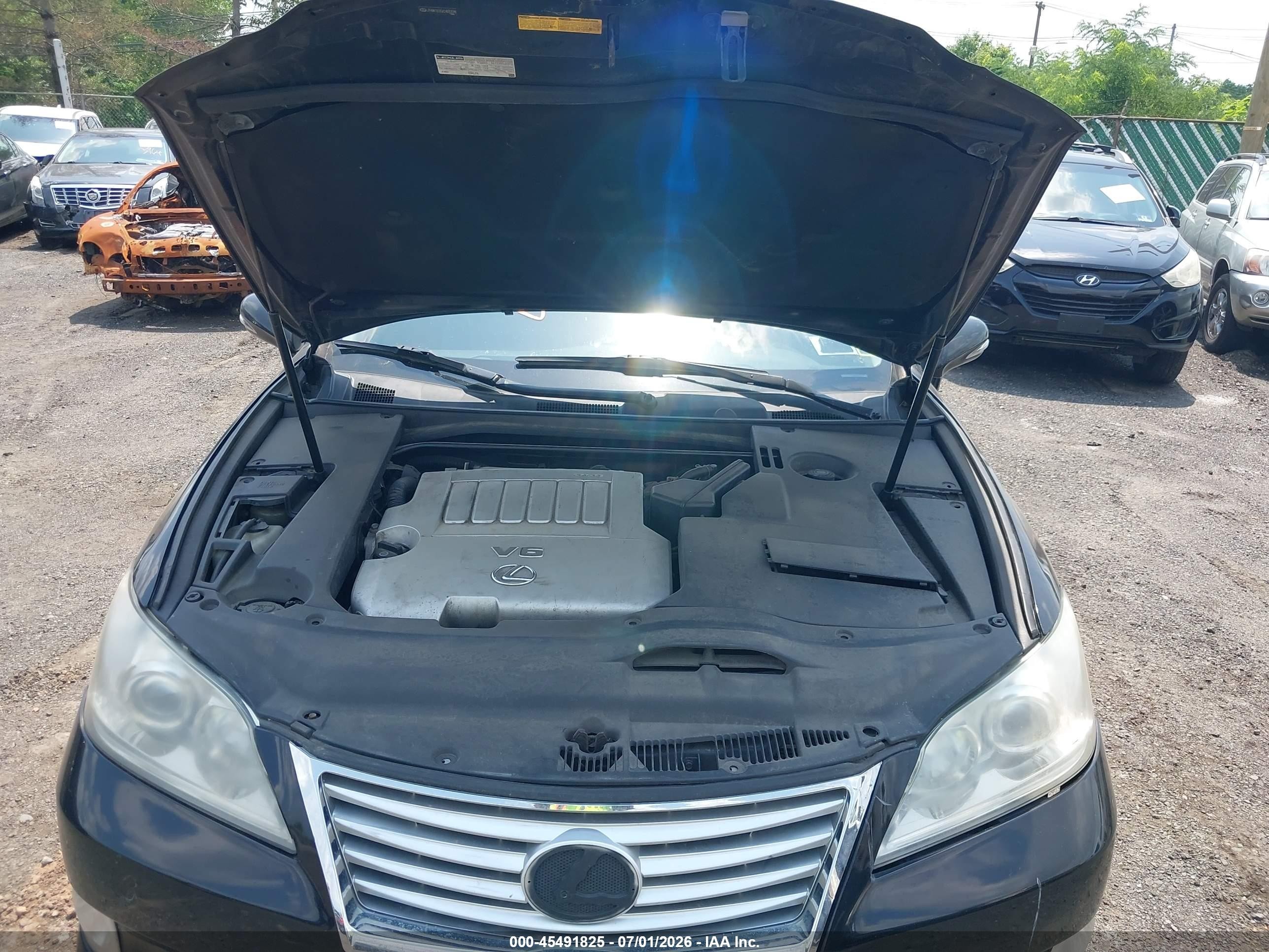 2010 Lexus Es 350   Black vin: JTHBK1EG5A2400378