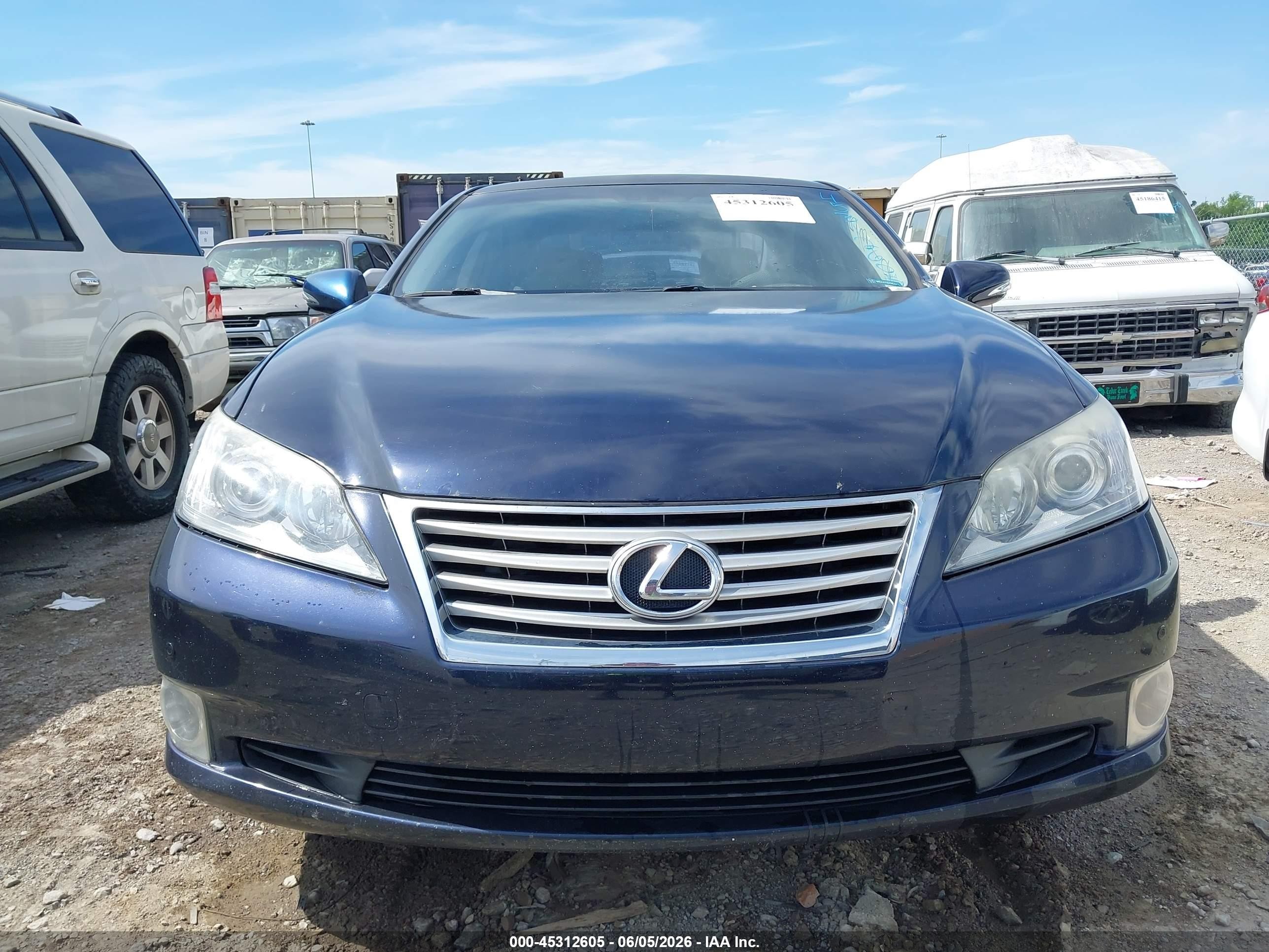 2010 Lexus Es 350   Black vin: JTHBK1EG5A2409923