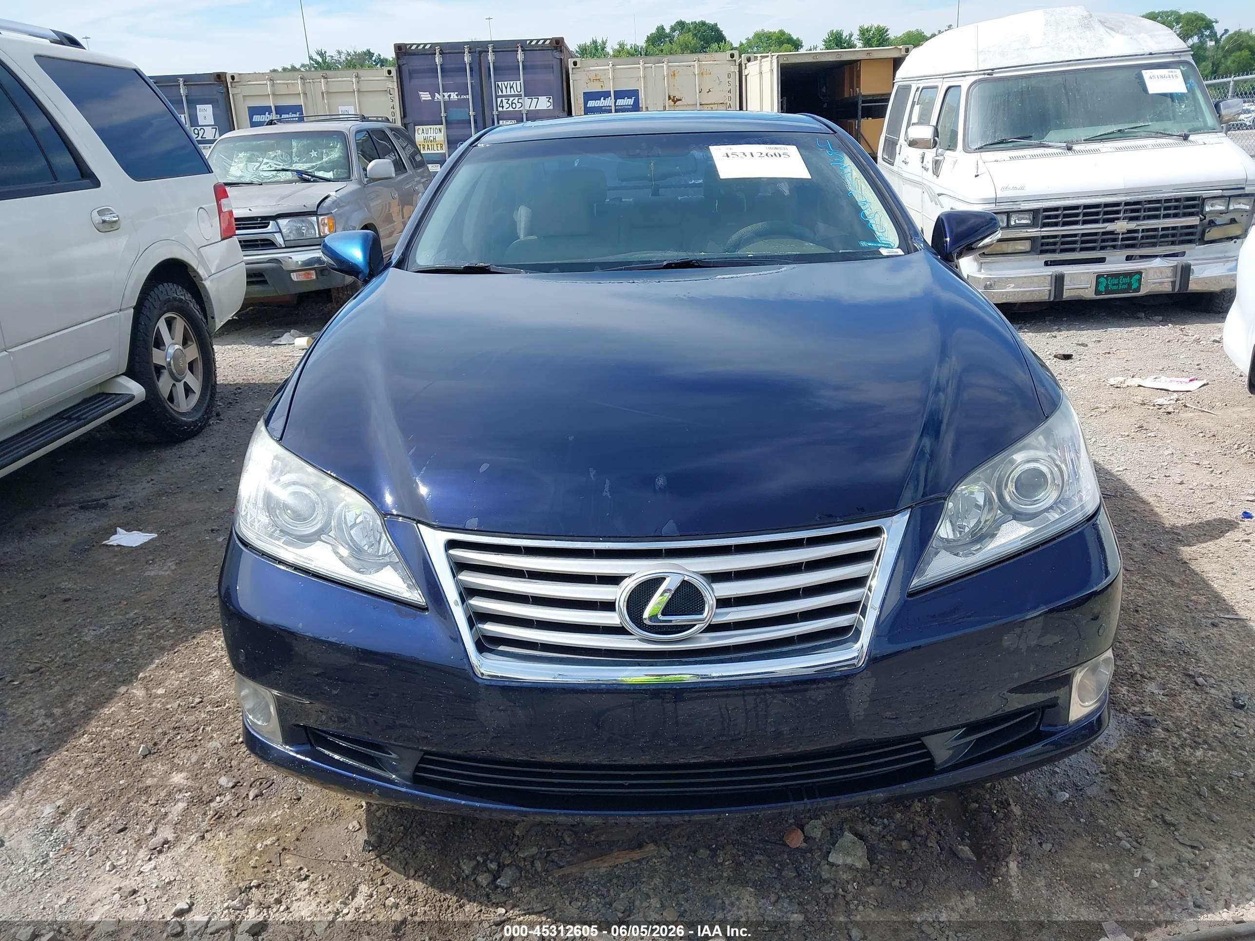 2010 Lexus Es 350   Black vin: JTHBK1EG5A2409923