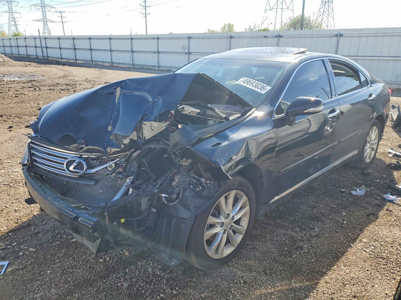 2011 Lexus Es 350 Black vin: JTHBK1EG5B2420373