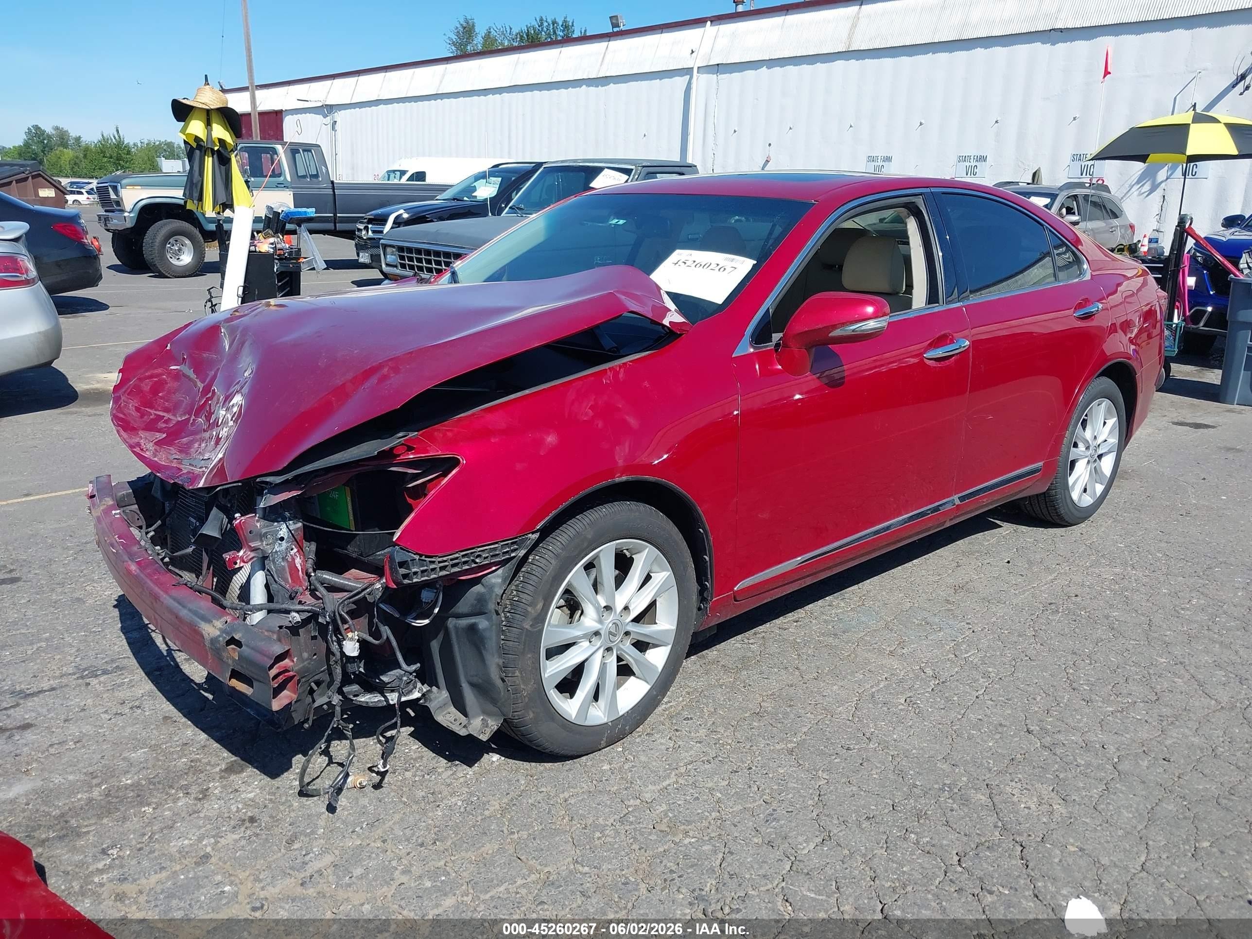 2011 Lexus Es 350   Red vin: JTHBK1EG5B2443877