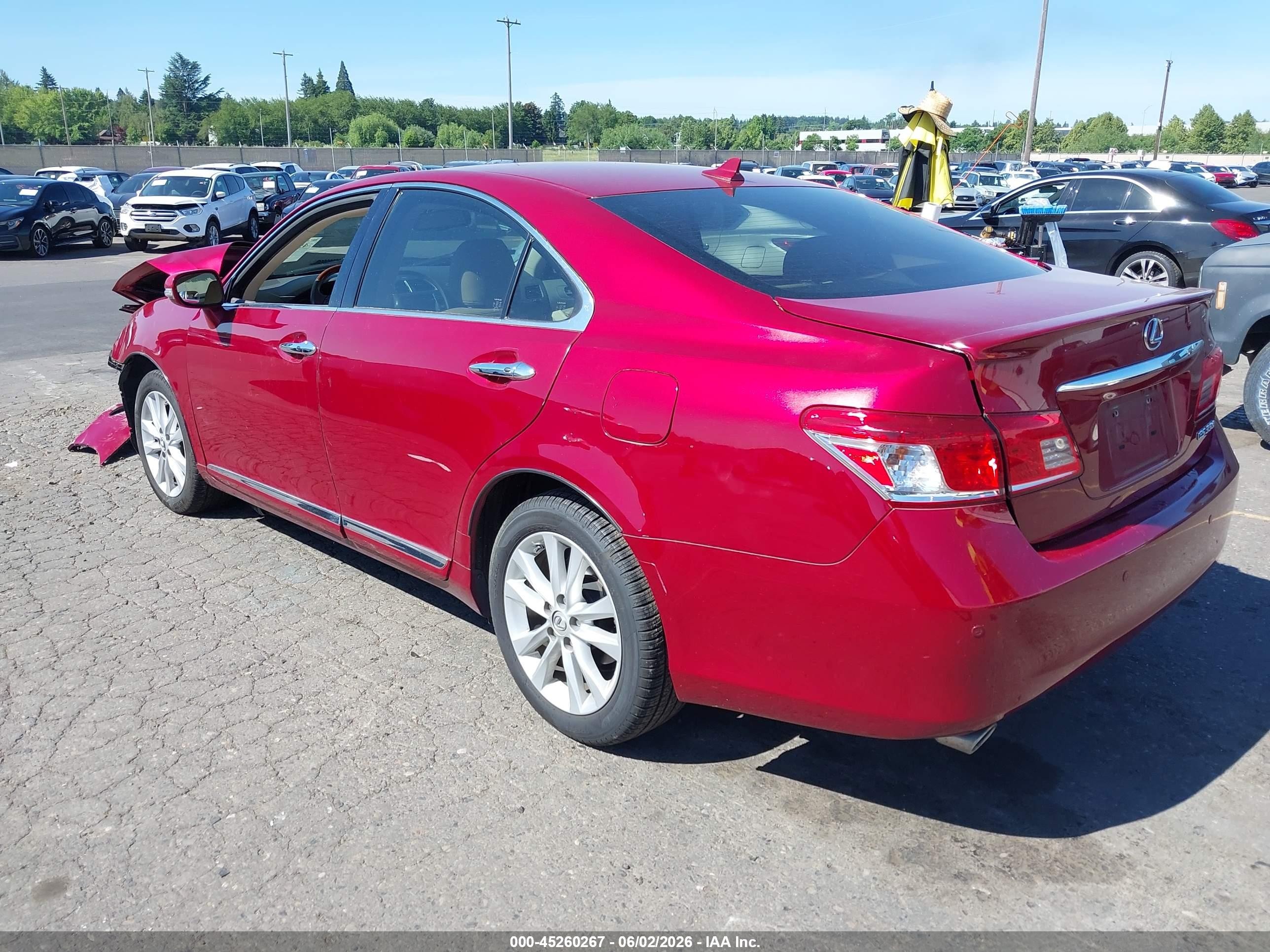 2011 Lexus Es 350   Red vin: JTHBK1EG5B2443877