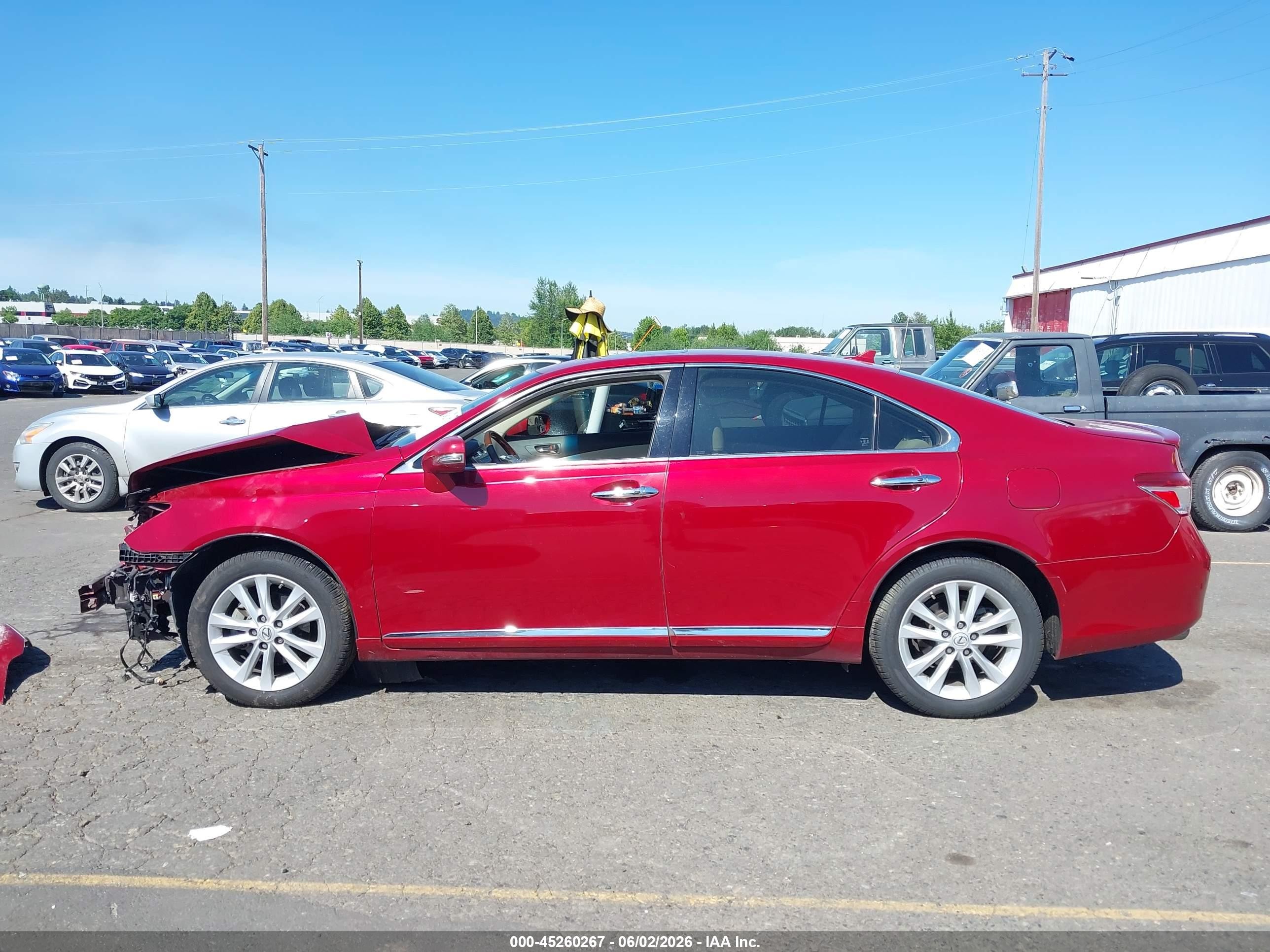 2011 Lexus Es 350   Red vin: JTHBK1EG5B2443877