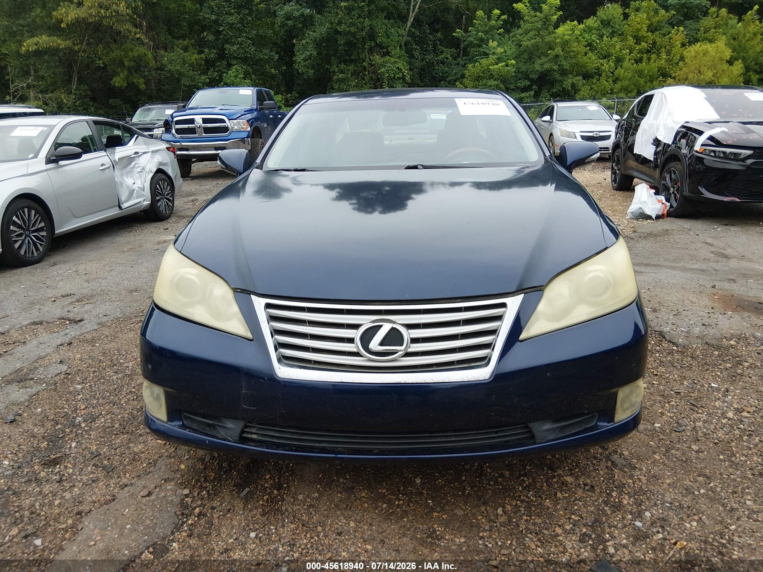2011 Lexus Es 350   Blue vin: JTHBK1EG5B2454104