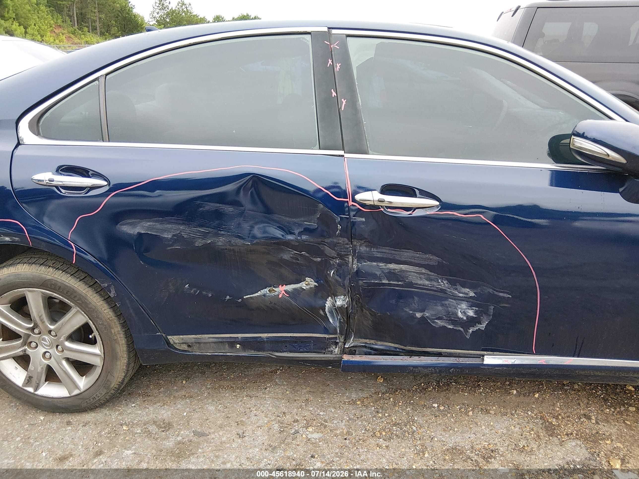 2011 Lexus Es 350   Blue vin: JTHBK1EG5B2454104