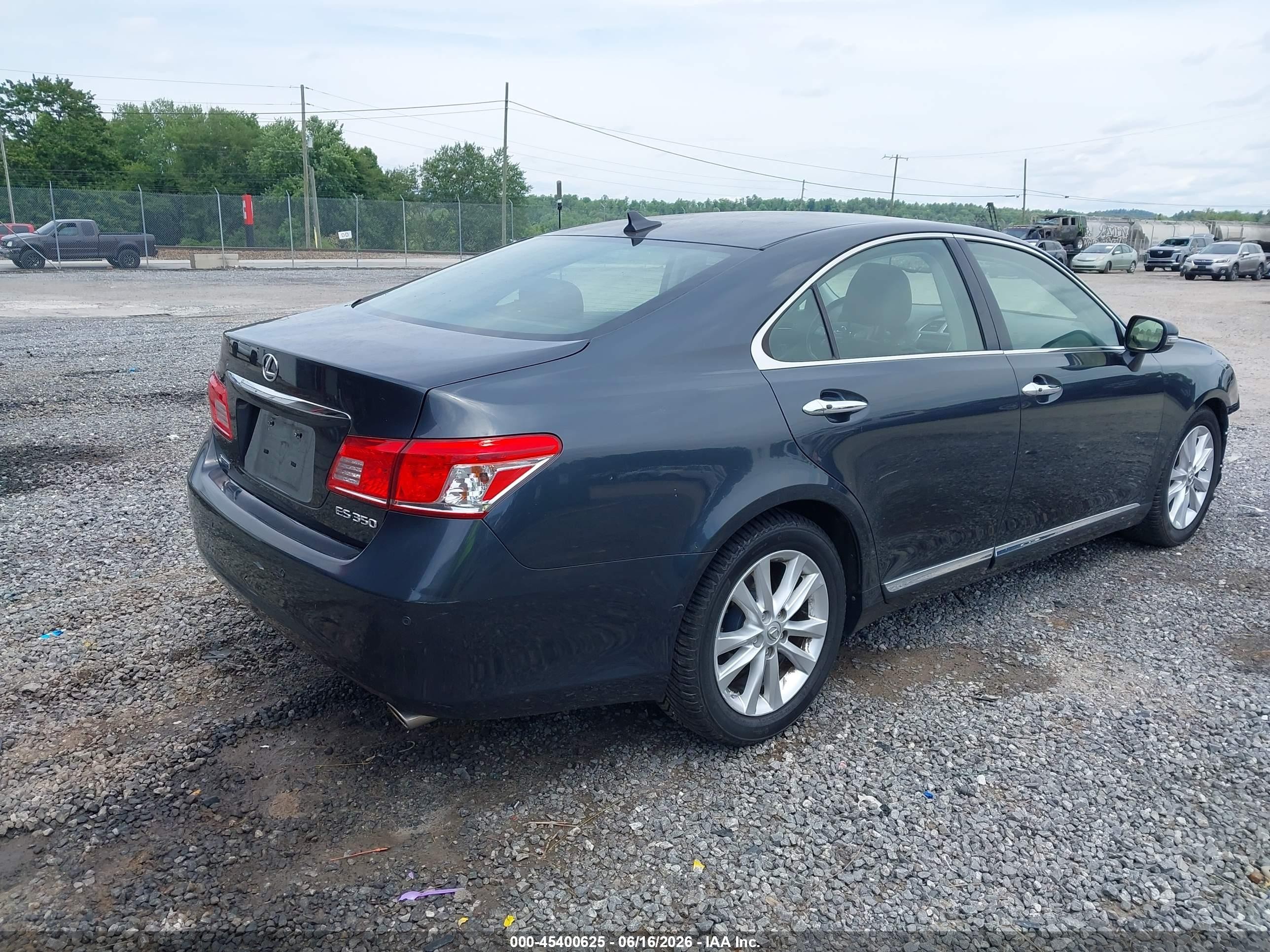 2011 Lexus Es 350   Black vin: JTHBK1EG5B2459884