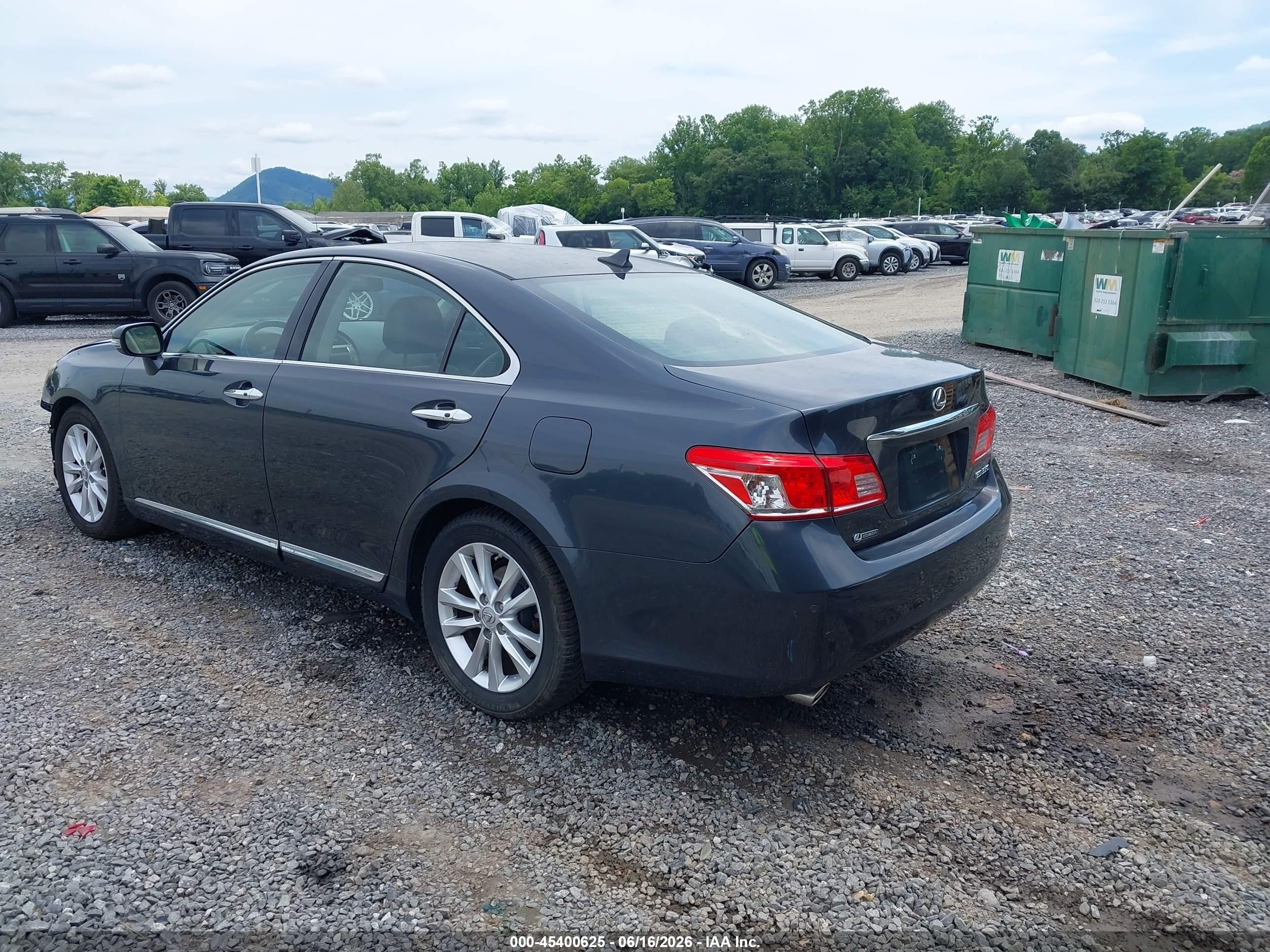 2011 Lexus Es 350   Black vin: JTHBK1EG5B2459884