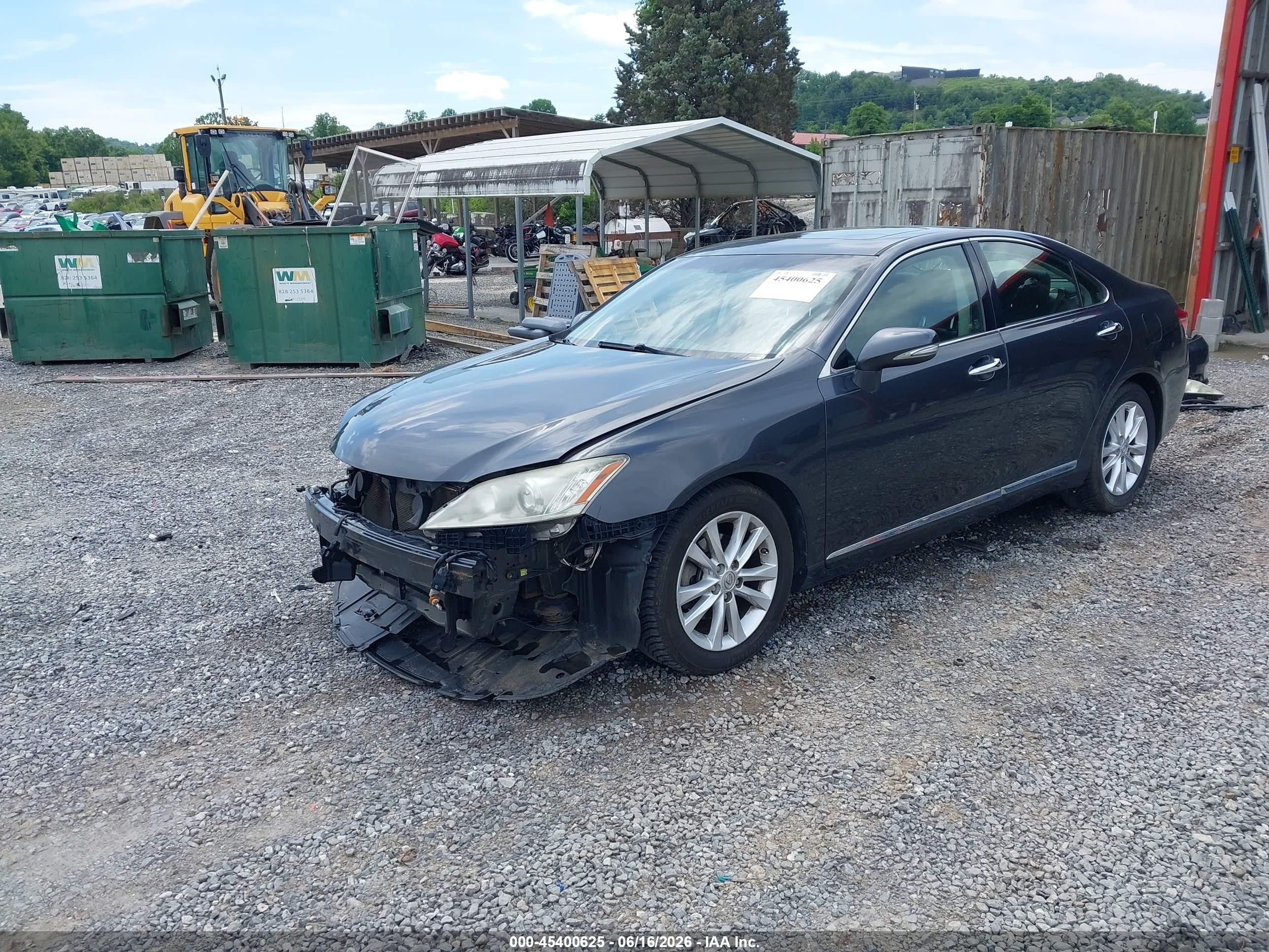 2011 Lexus Es 350   Black vin: JTHBK1EG5B2459884