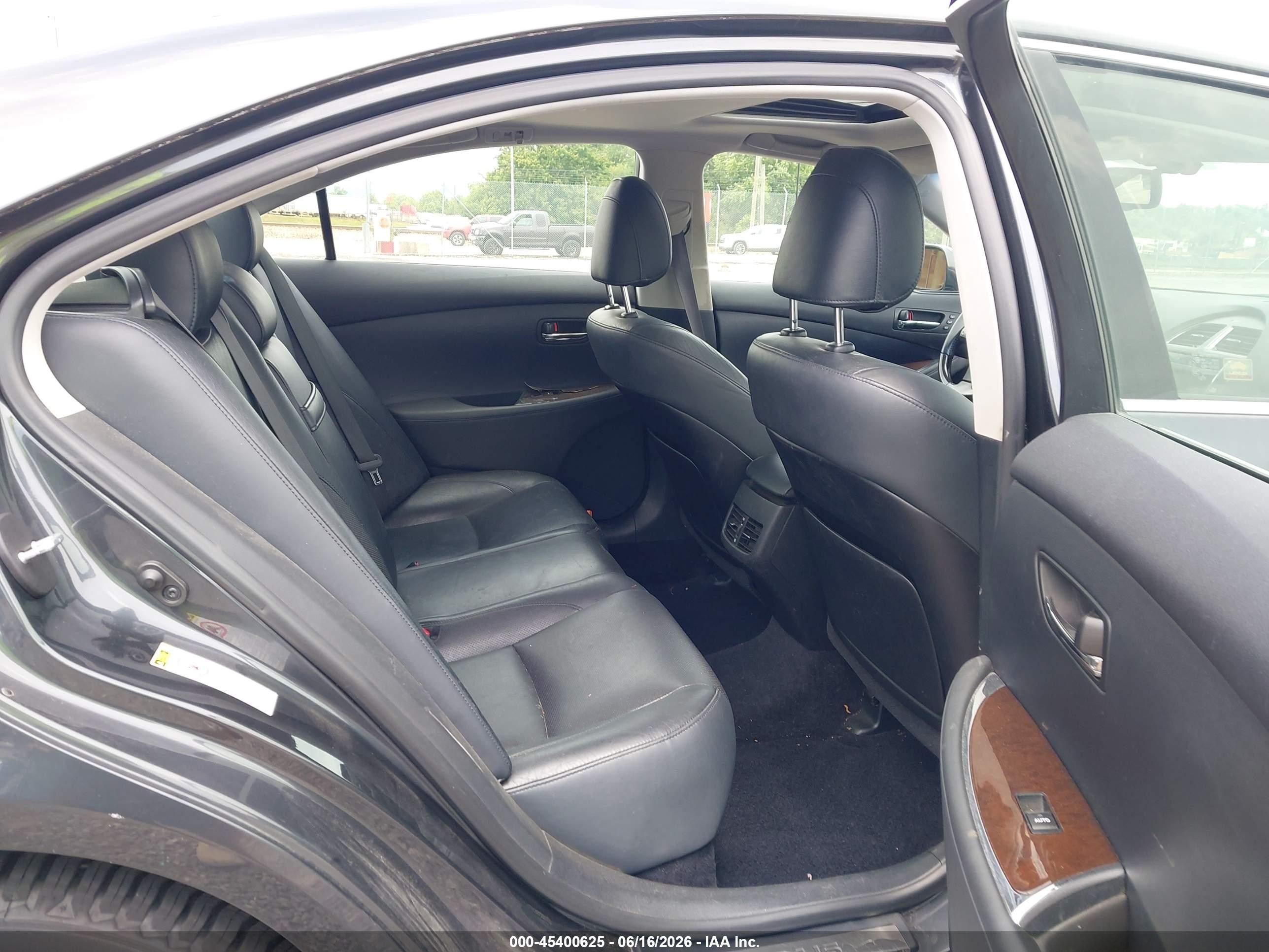 2011 Lexus Es 350   Black vin: JTHBK1EG5B2459884