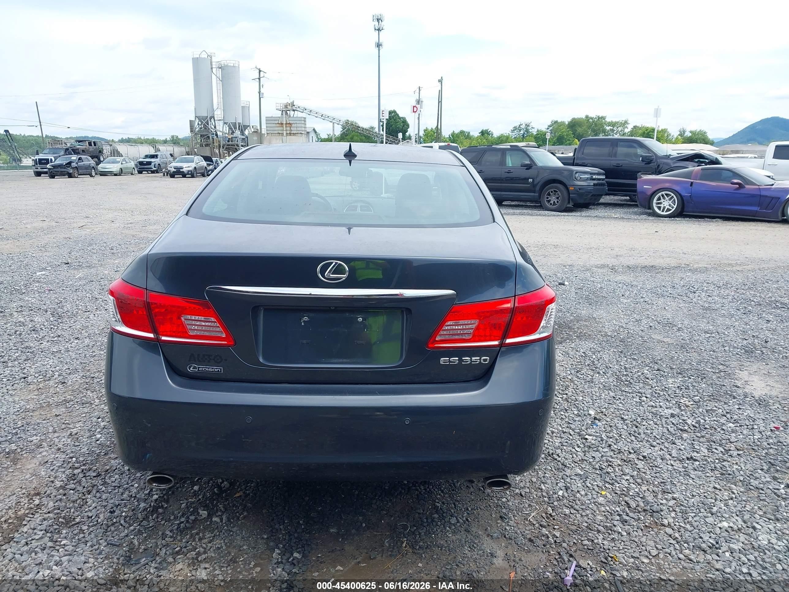 2011 Lexus Es 350   Black vin: JTHBK1EG5B2459884