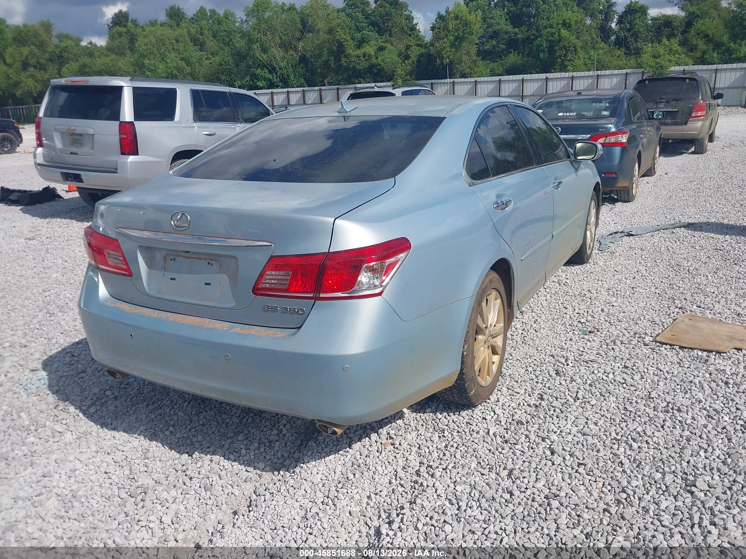 2011 Lexus Es 350   Light Blue vin: JTHBK1EG5B2464230