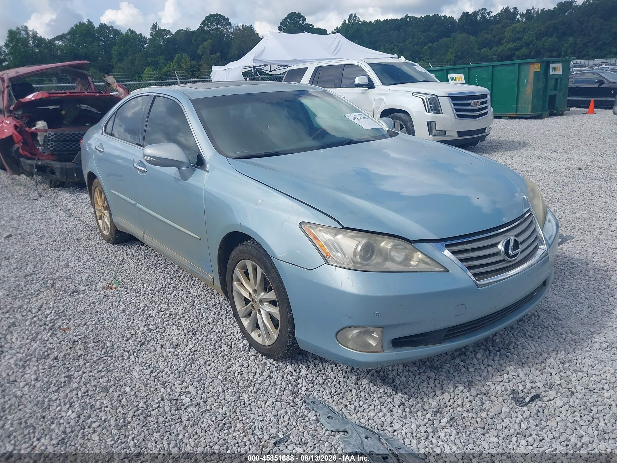 2011 Lexus Es 350   Light Blue vin: JTHBK1EG5B2464230