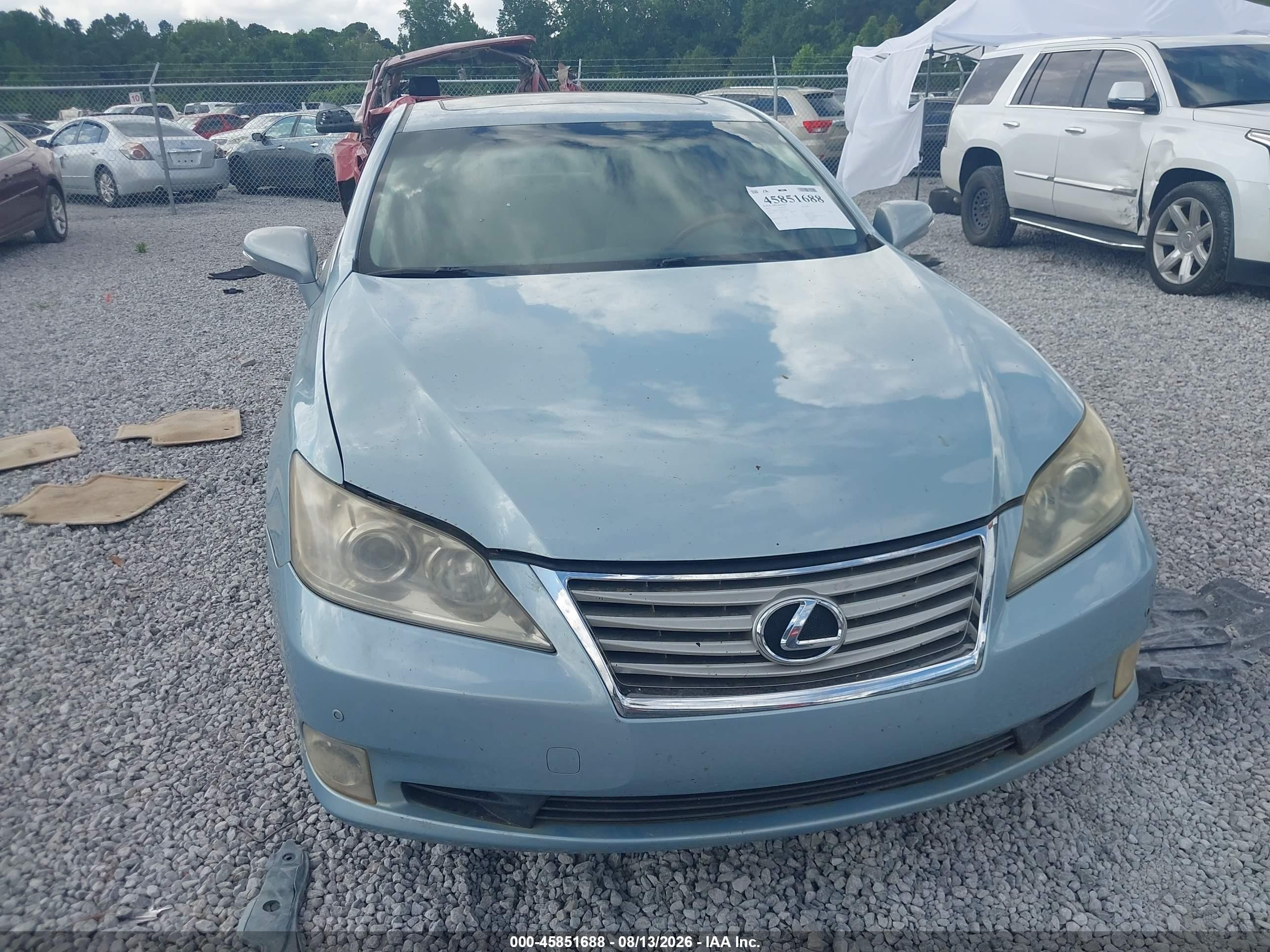 2011 Lexus Es 350   Light Blue vin: JTHBK1EG5B2464230